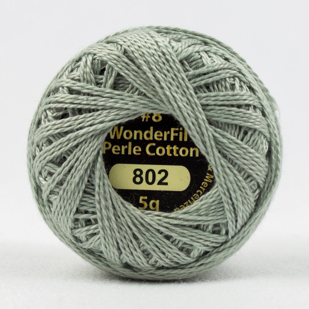 Eleganza #8 Perle Cotton by WonderFil | EL5G-802 Seagull | 5 grams