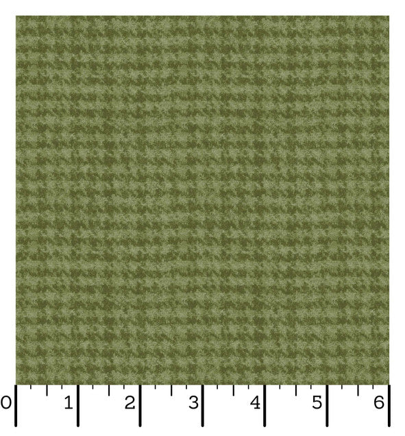 Woolies Flannel | Houndstooth - Light Green by Bonnie Sullivan for Maywood Studio | MASF18503-G3