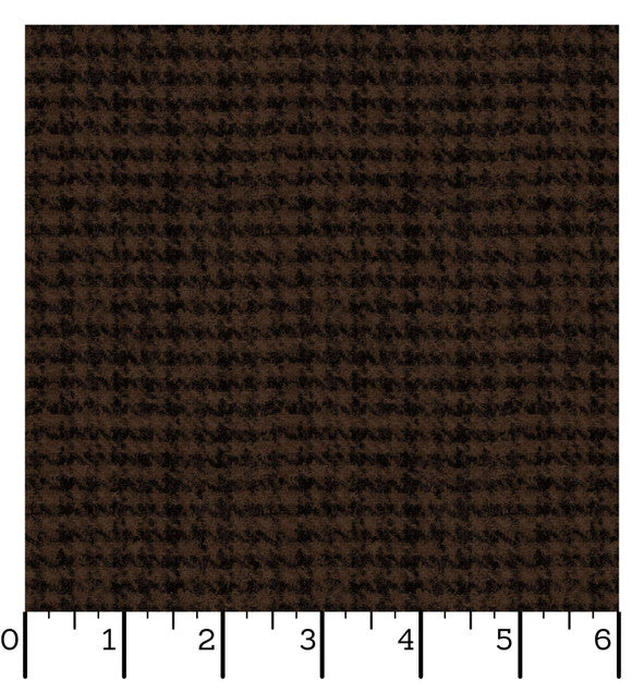 Woolies Flannel | Houndstooth - Espresso by Bonnie Sullivan for Maywood Studio | MASF18503-JA