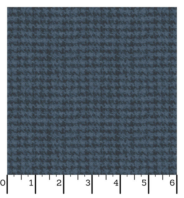 Woolies Flannel | Houndstooth - Dark Navy by Bonnie Sullivan for Maywood Studio | MASF18503-N