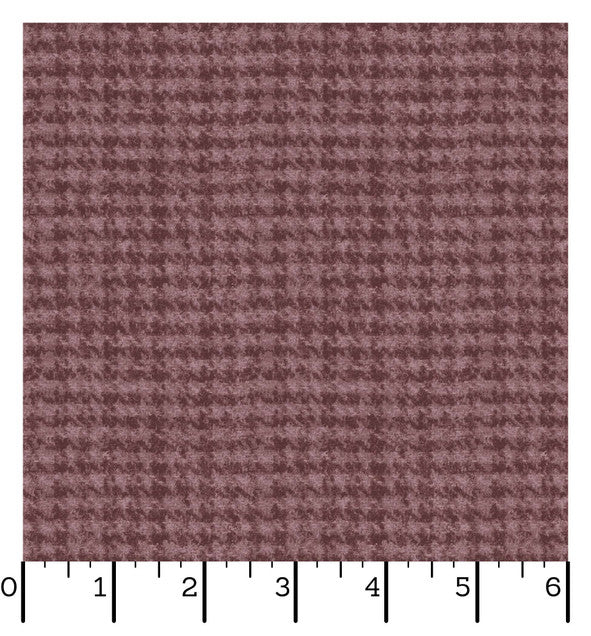 Woolies Flannel | Houndstooth - Mauve by Bonnie Sullivan for Maywood Studio | MASF18503-V2