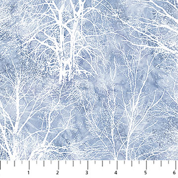 Winter Jays Flannel | F27202-44 | Art Brand Holdings for Northcott Fabrics