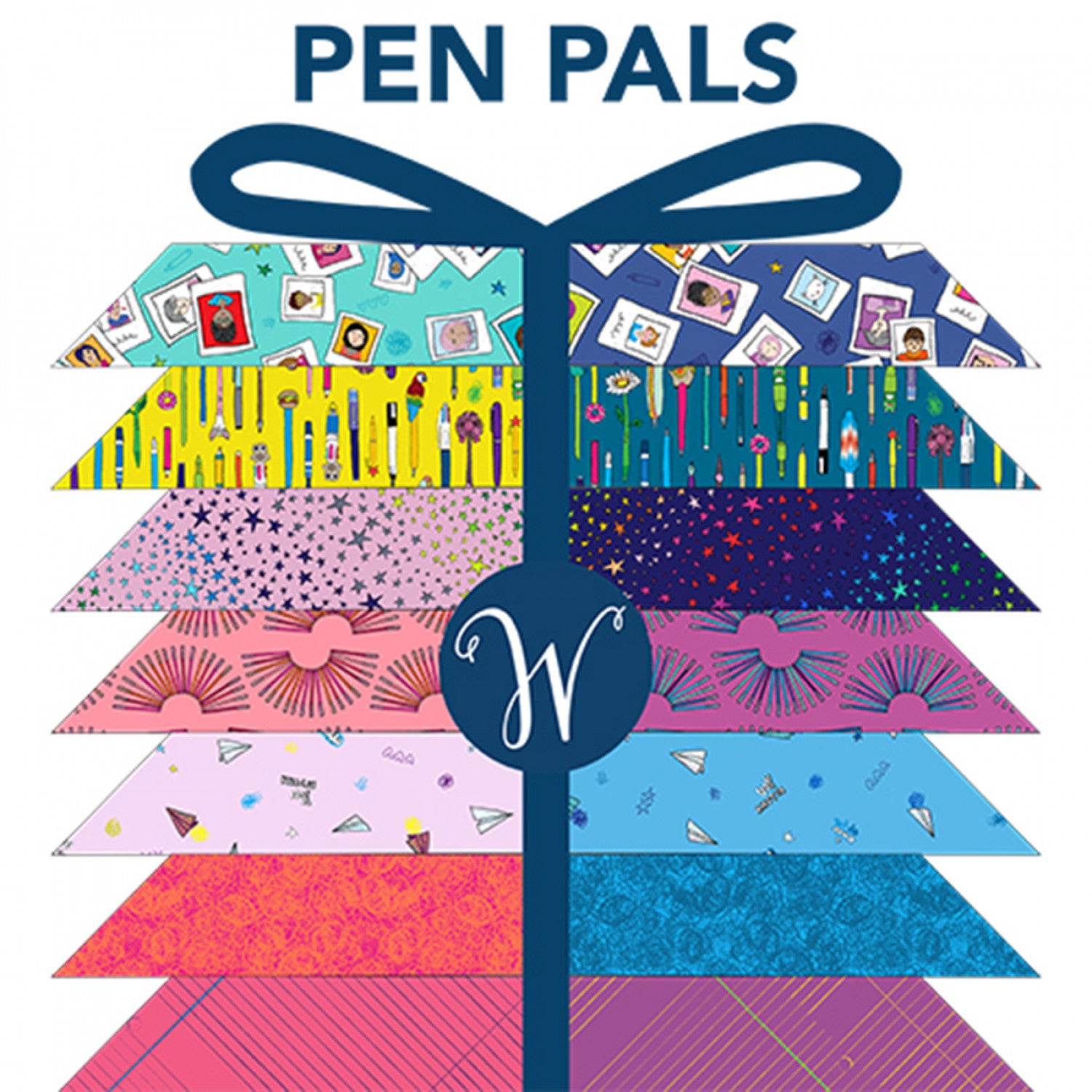 Pen Pals | Fat Quarter Bundle by Heather Givans for Windham Fabrics | 25 pcs