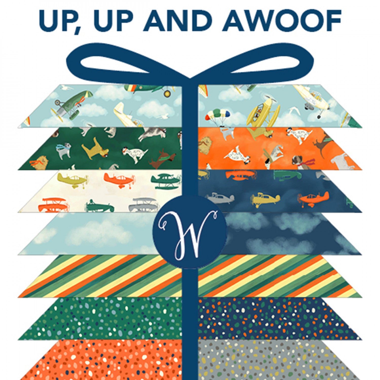 Up Up and Awoof | Fat Quarter Bundle by Whistler Studios for Windham Fabrics | FATQUPUP-X