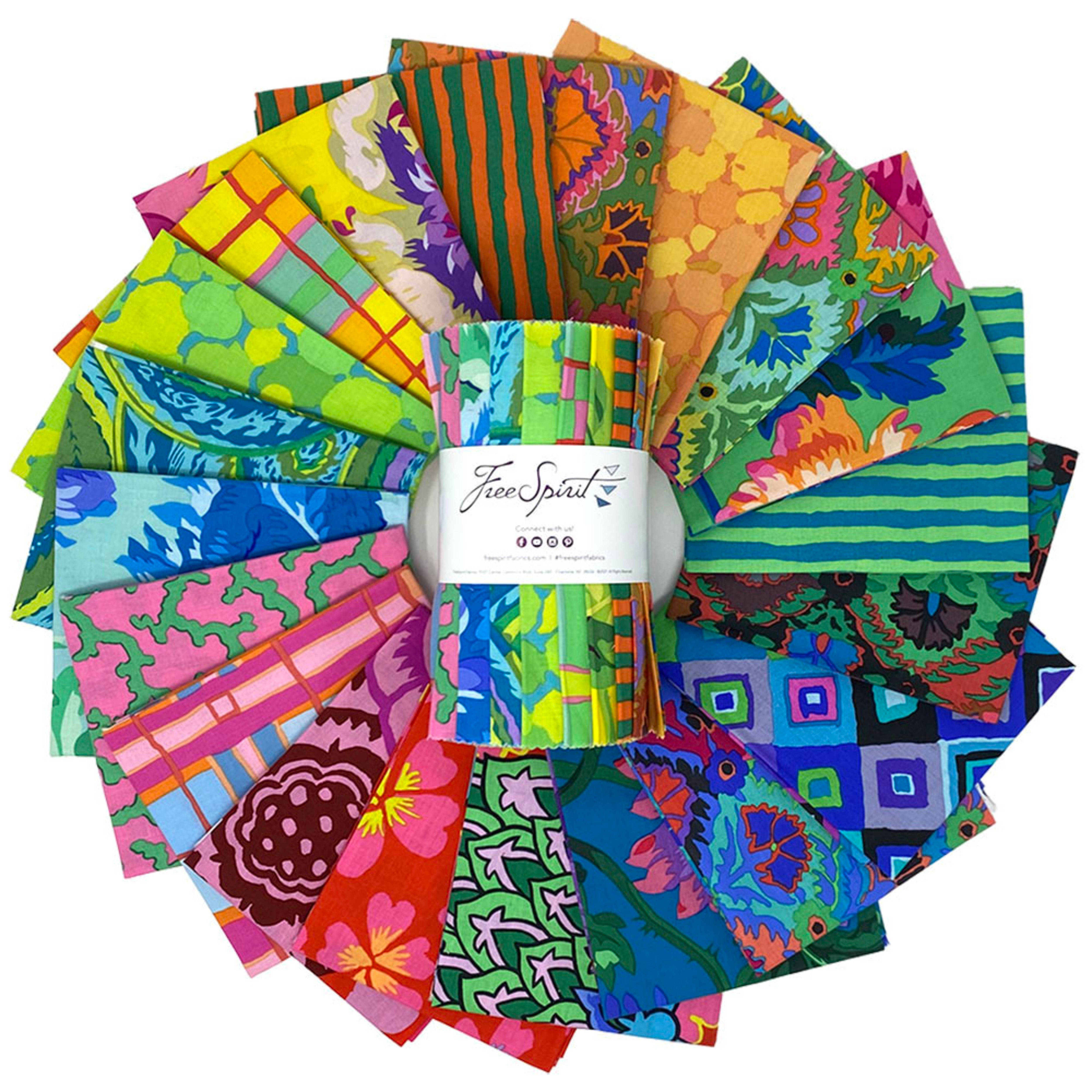 February 2024 | 6" Precut Strips - Bright by Kaffe Fassett Collective | 20pcs