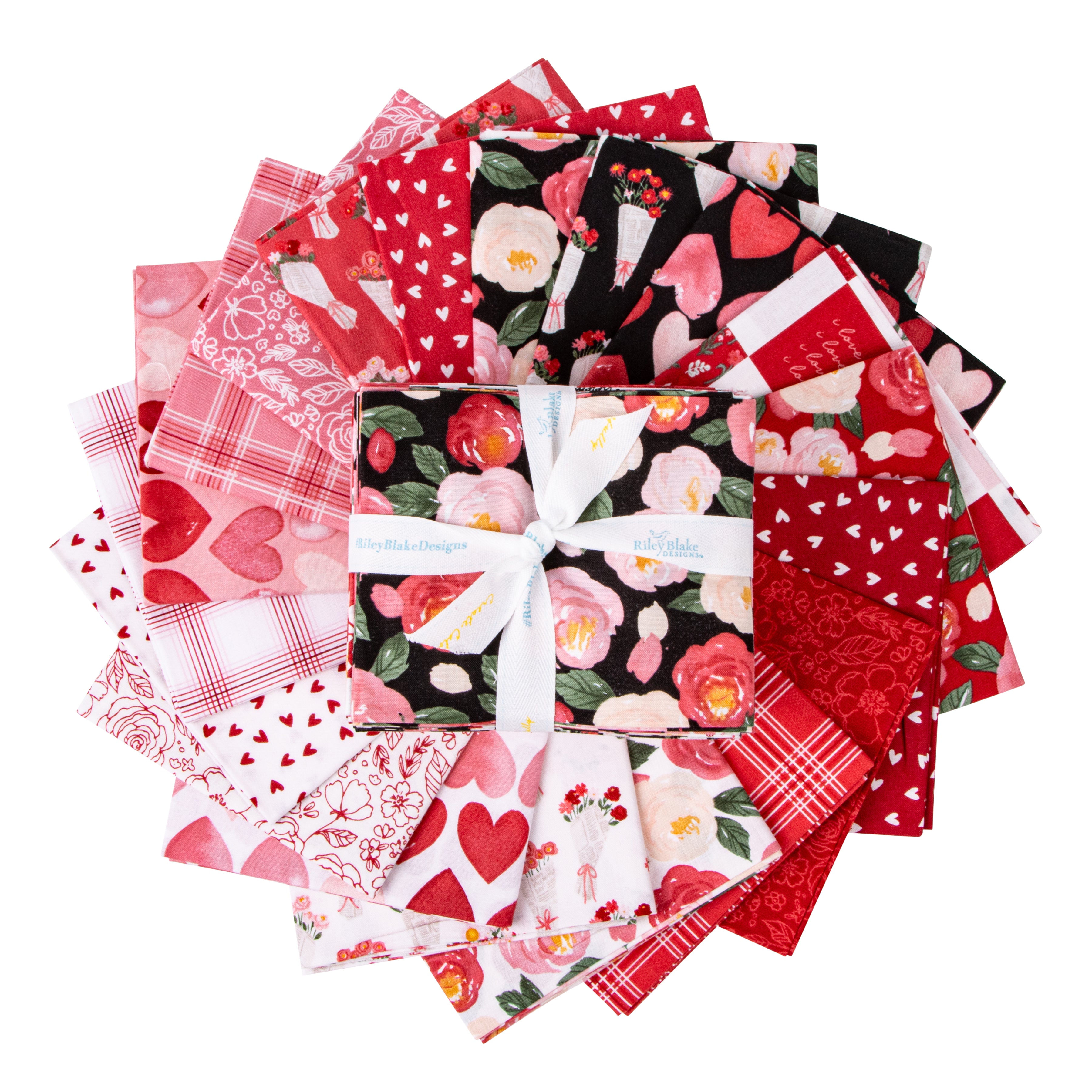 My Valentine | Fat Quarter Bundle by Echo Park Paper Co. for Riley Blake | 19 pcs