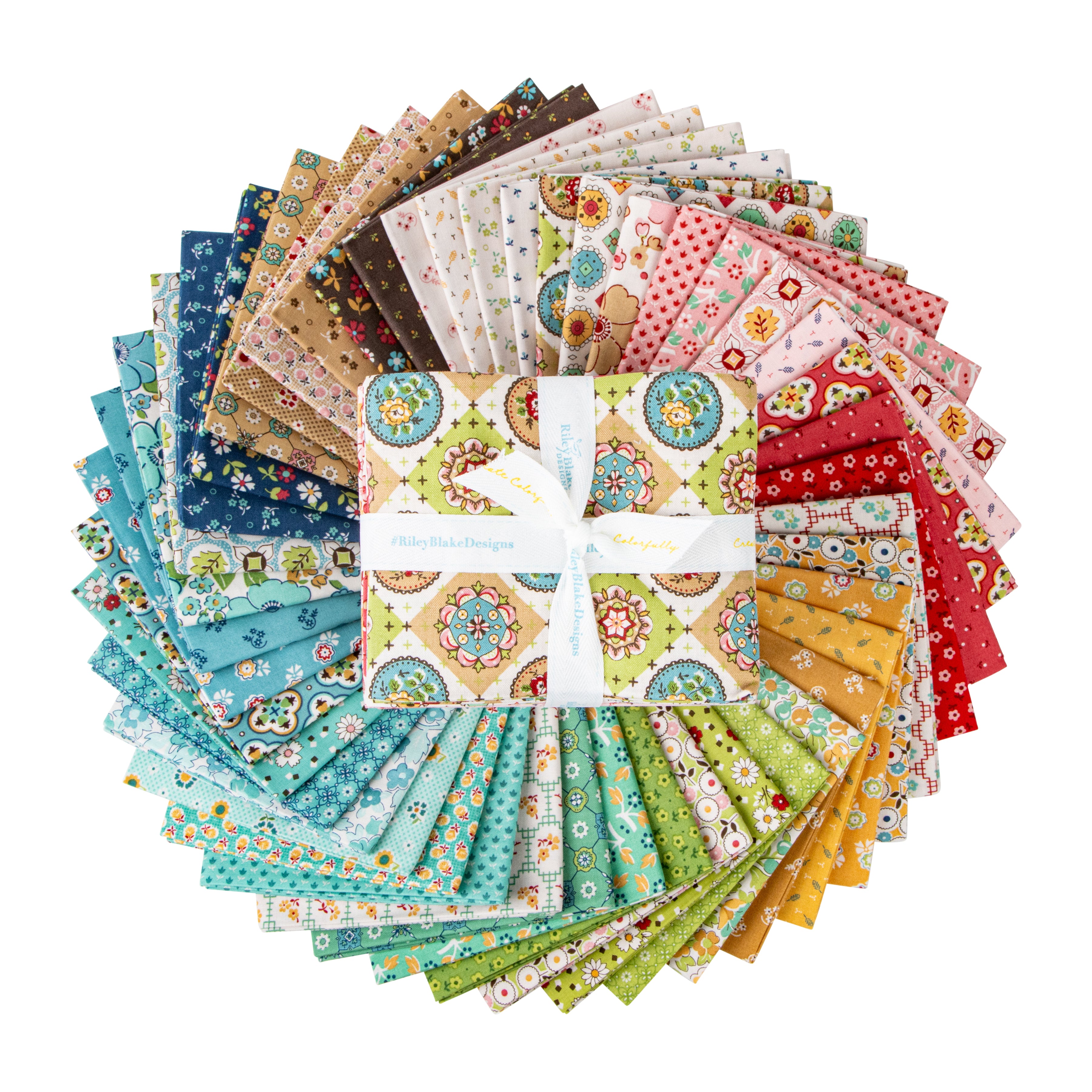 Mercantile | Fat Quarter Bundle by Lori Holt for Riley Blake | 46 pcs