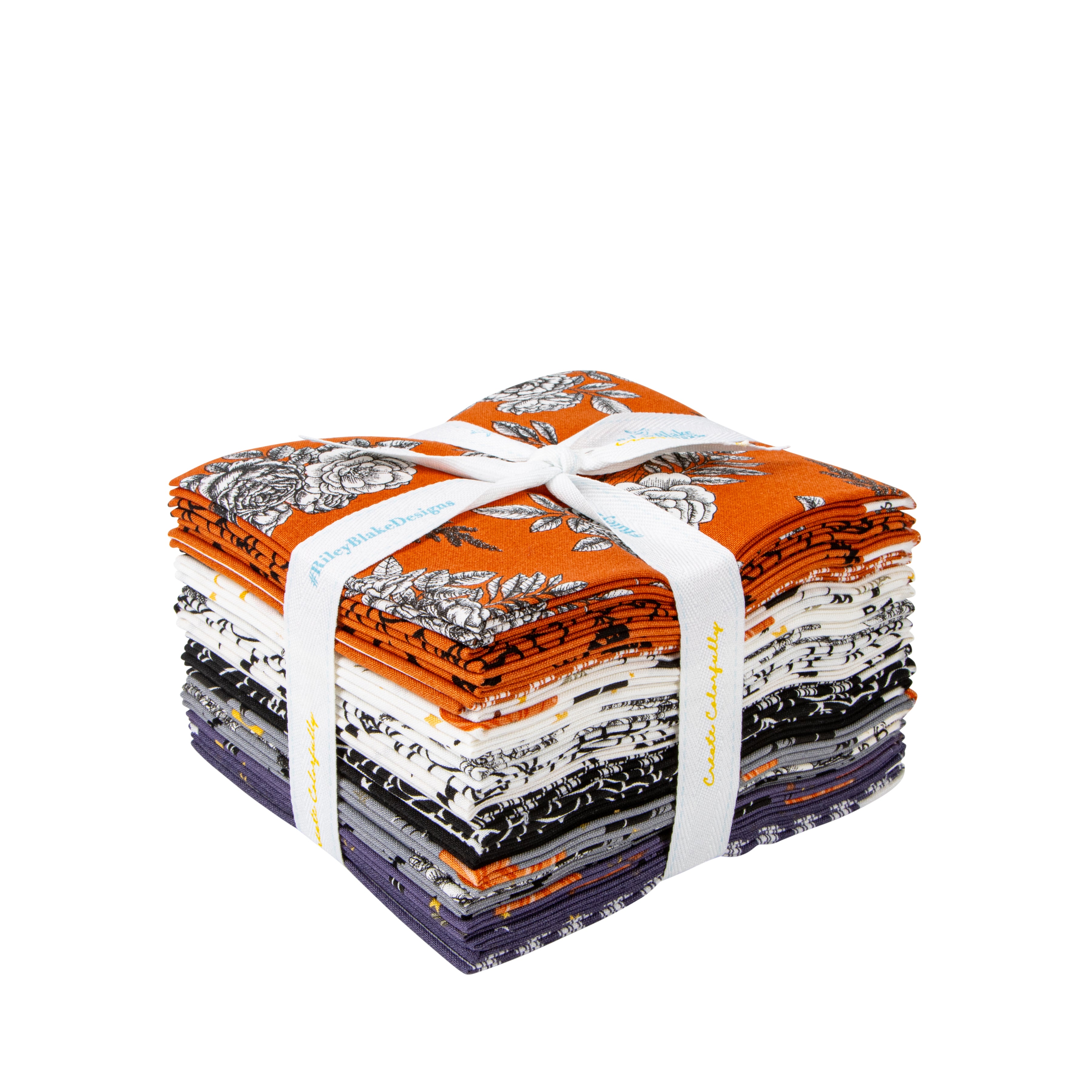 Sophisticated Halloween | Fat Quarter Bundle by My Mind's Eye for Riley Blake | 24 pcs