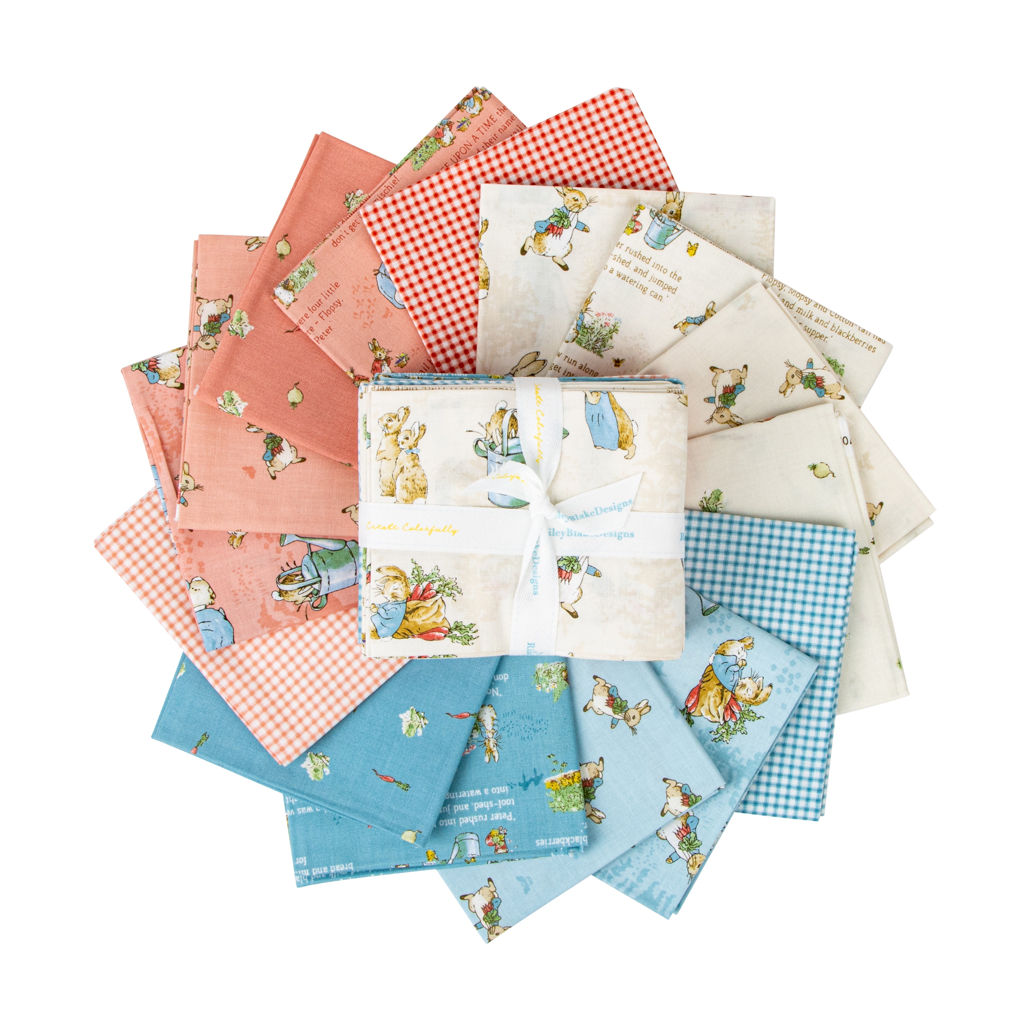 The Tale of Peter Rabbit | Fat Quarter Bundle by Beatrix Potter for Riley Blake | 15 pcs