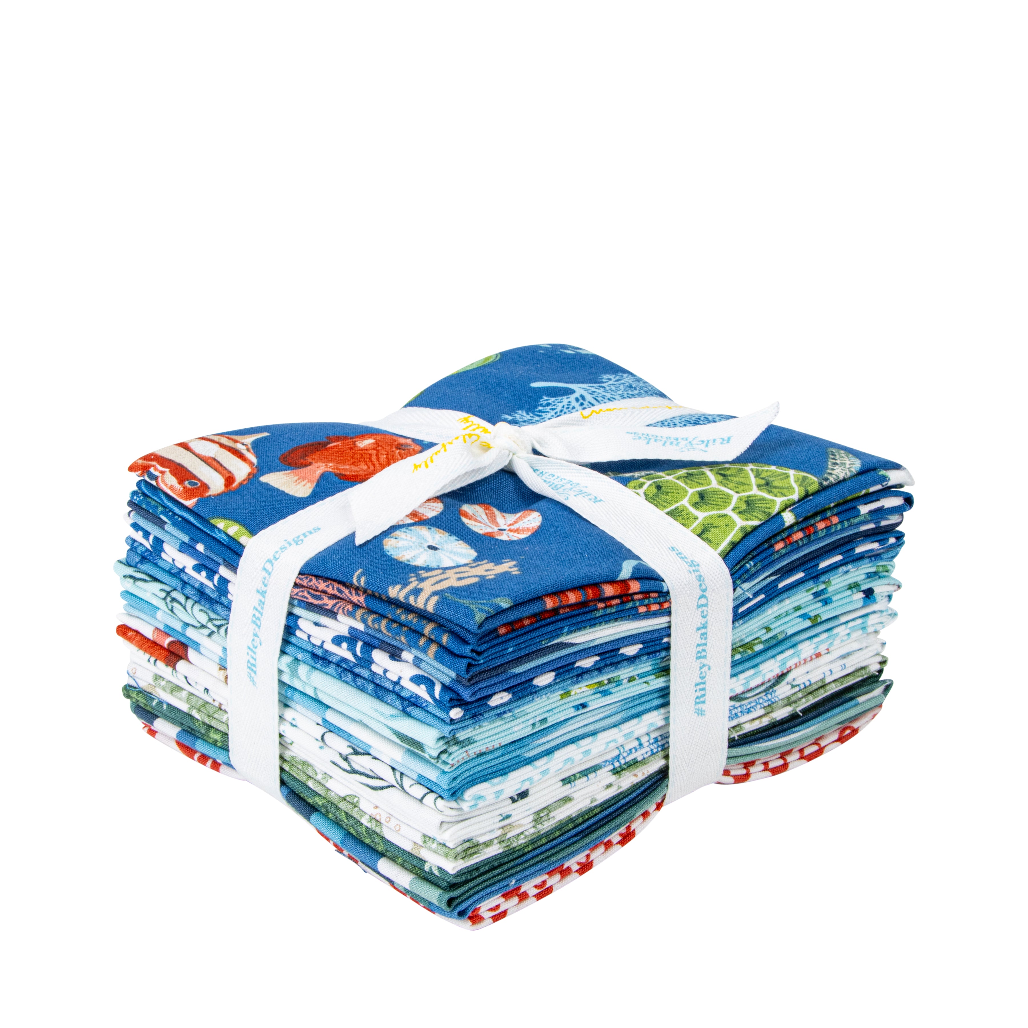 Free as the Ocean | Fat Quarter Bundle by Lisa Audit for Riley Blake | 15 pcs