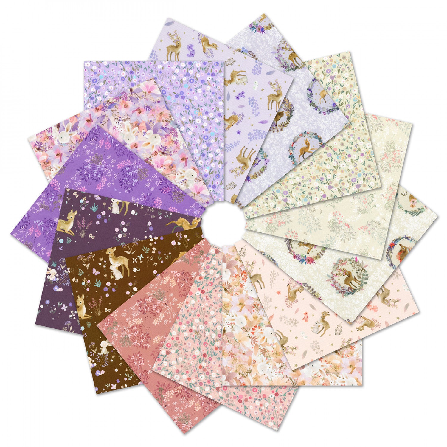 Deer Wilds | Fat Quarter Bundle by Sanja Rescek for Robert Kaufman | 14pcs