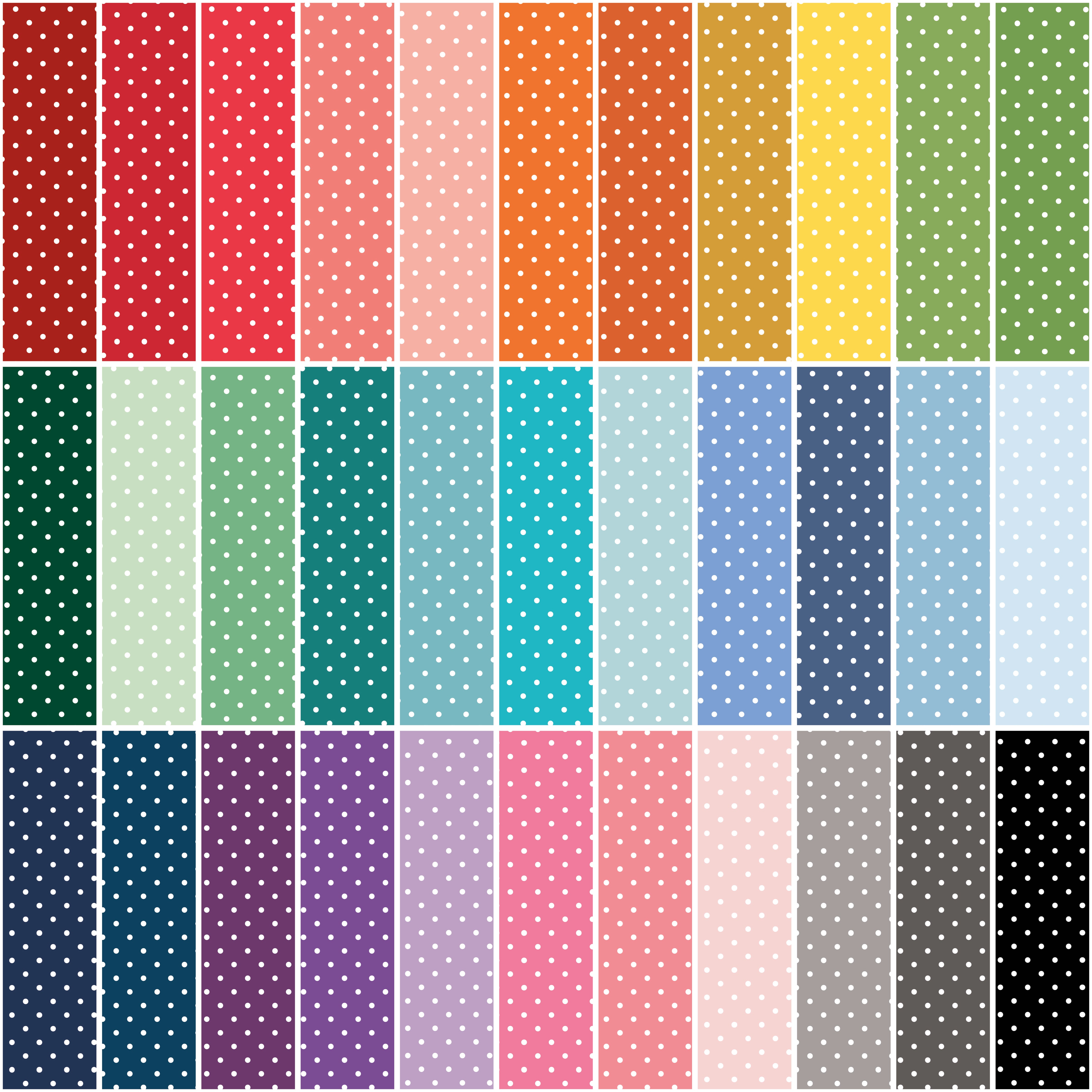 Swiss Dot | Color Fat Quarter Bundle by Riley Blake | 33 pcs