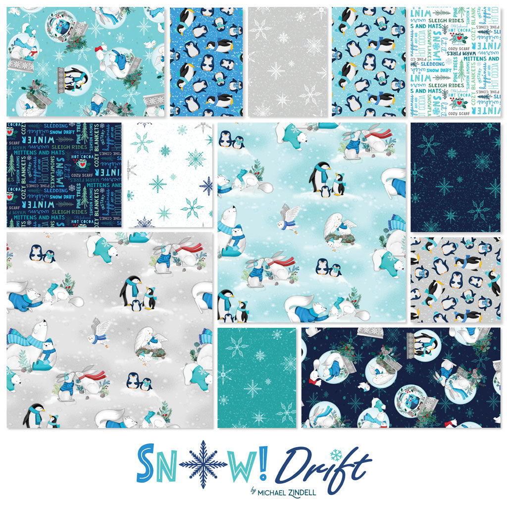 Snow Drift | Toile Light Gray by Michael Zindell for Clothworks