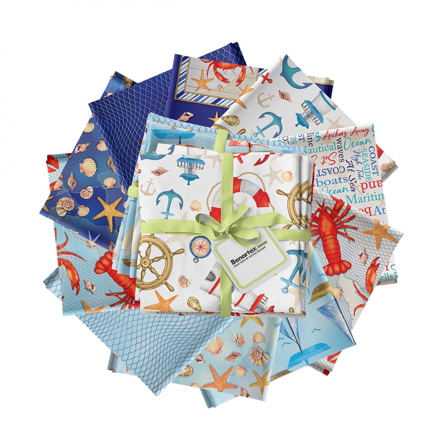 High Tides | Fat Quarter Bundle by Nicole Decamp for Benartex