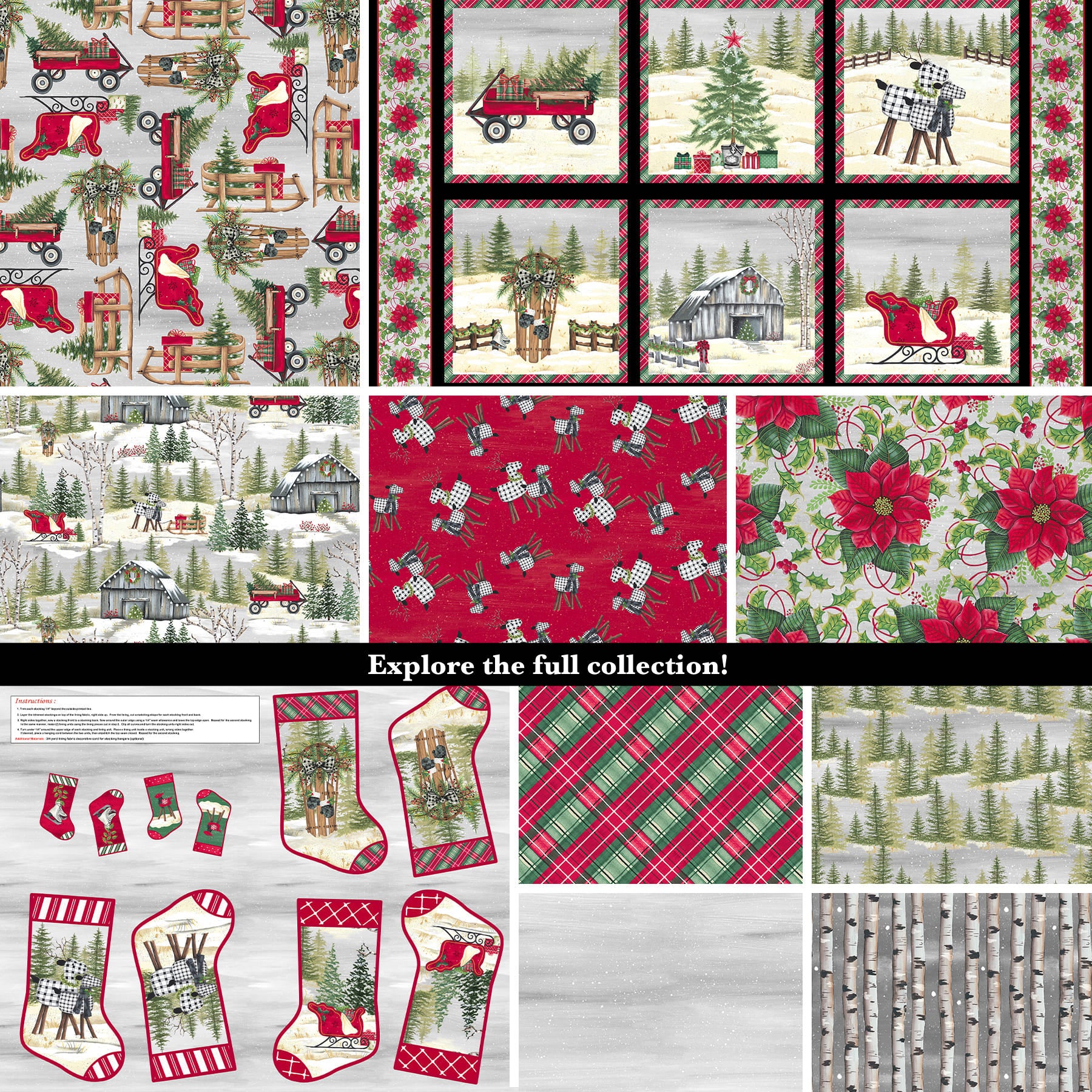 It's Christmas Time | Green Bias Plaid by Lisa Kennedy for Blank Quilting | 3467-66