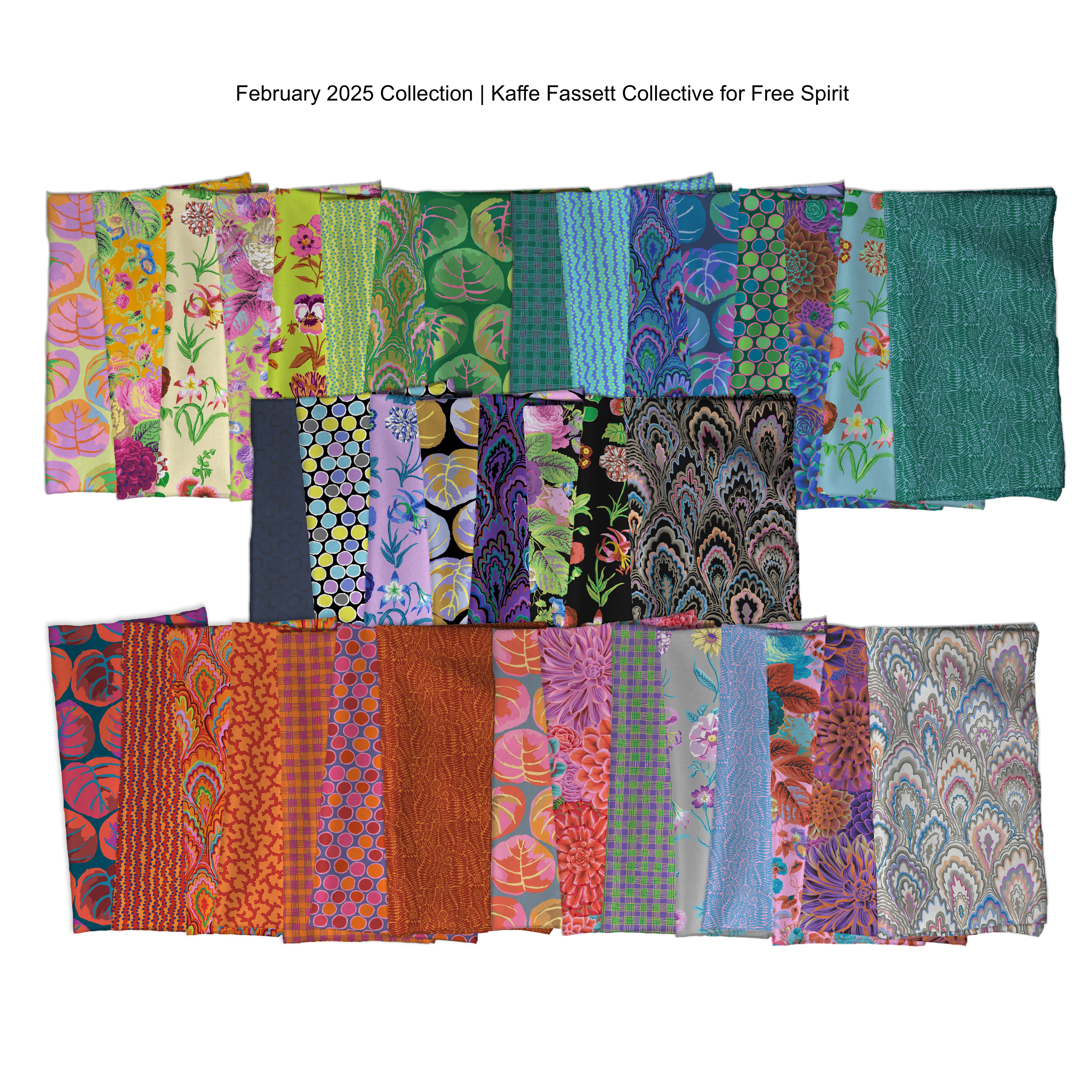 February 2025 | Gingham - Coral by Kaffe Fassett Collective for Free Spirit | PWBM089.CORAL