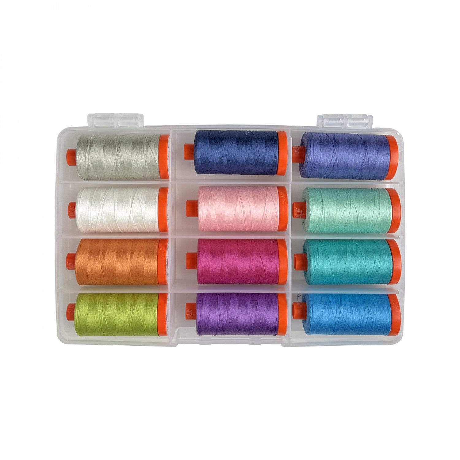 Kelmscott | 50wt Aurifil Thread Collection by Kaffe Fassett | 100% Egyptian Cotton | 12 Spools