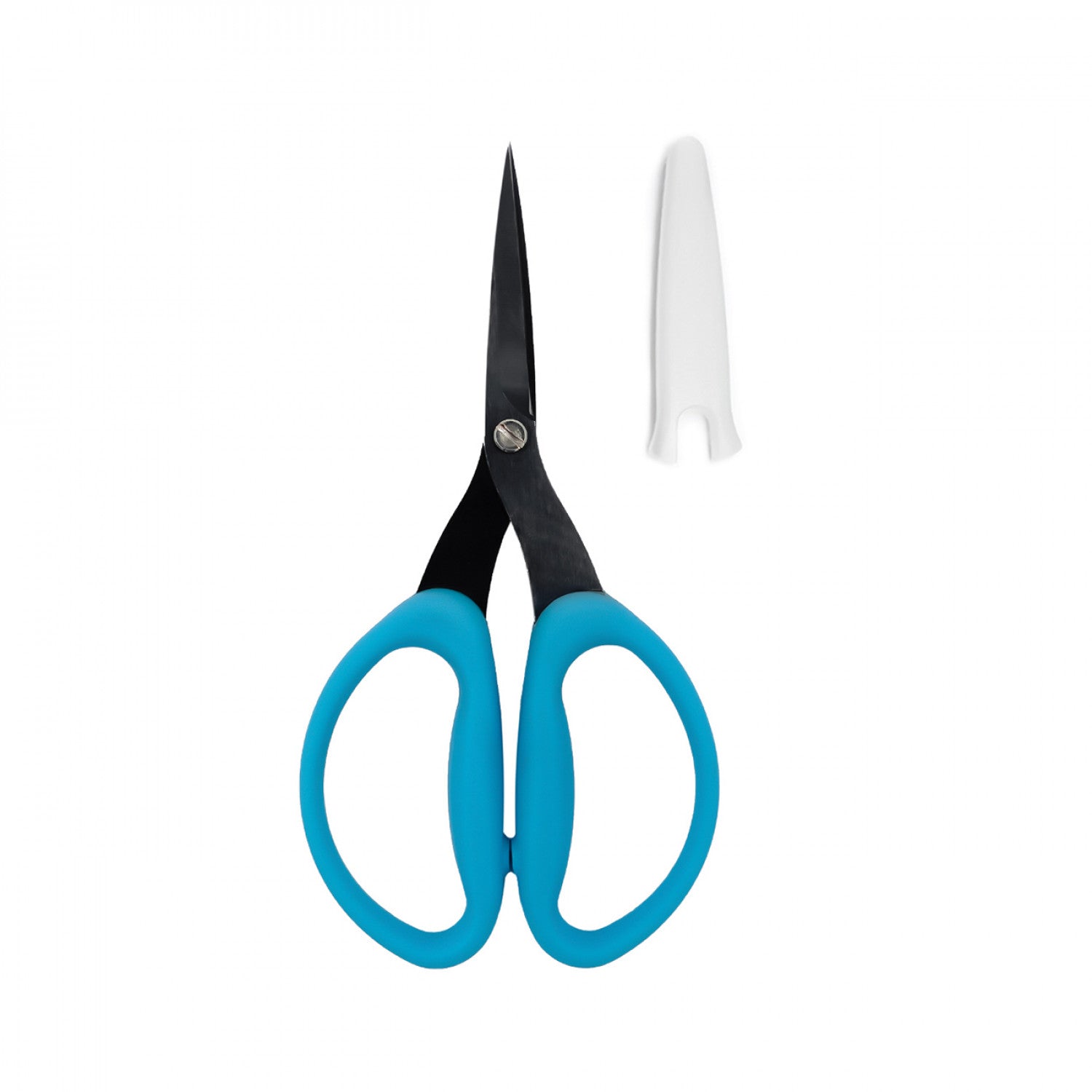 Perfect Scissors 6" Medium by Karen Kay Buckley | Blue Comfort Handle Micro-Serrated Non-Slip Blade