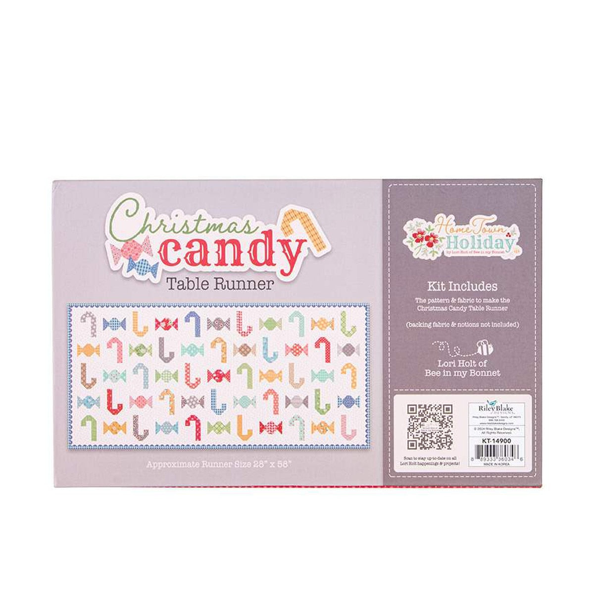 Home Town Holiday | Christmas Candy Runner Boxed Kit by Lori Holt | 27" x 57"