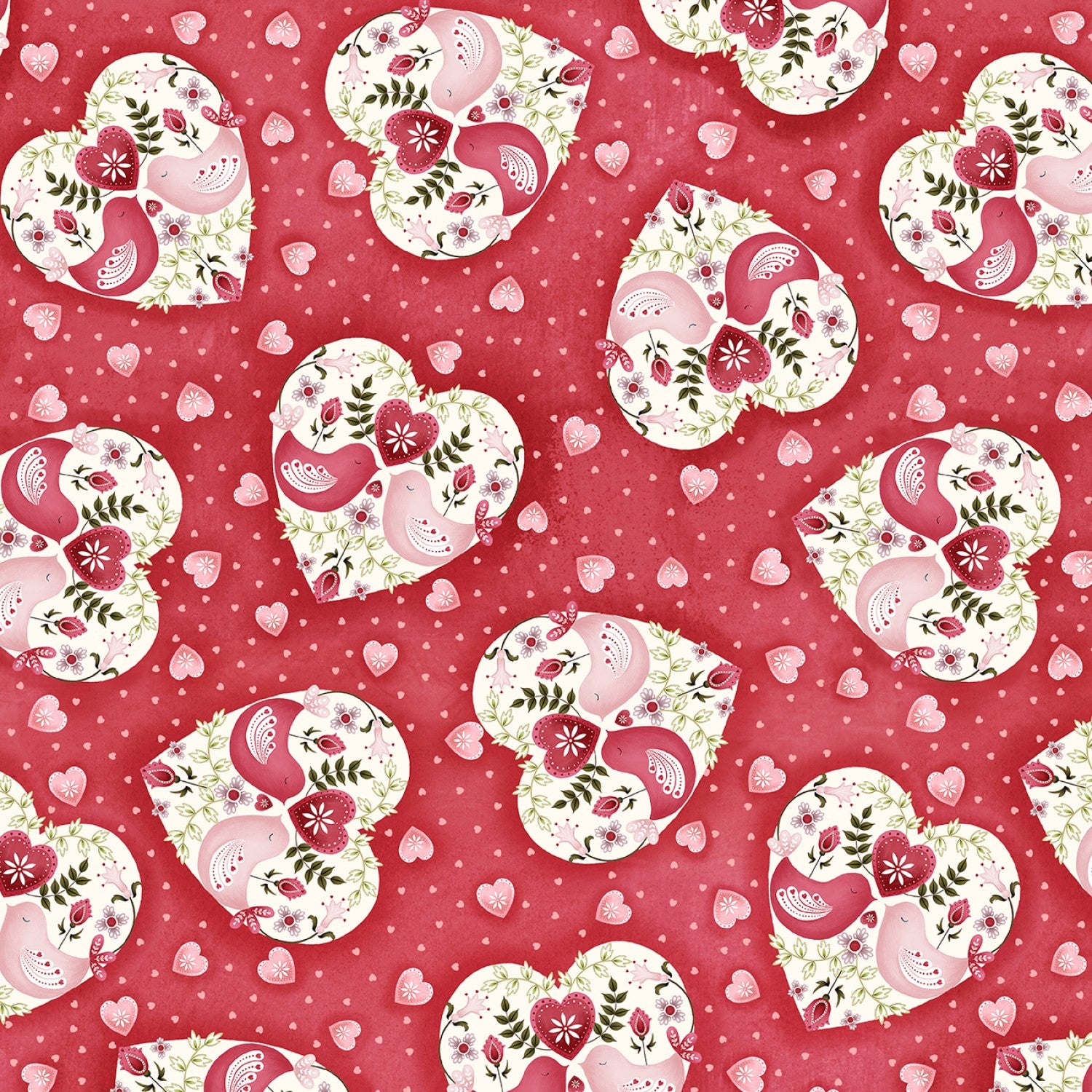 Love Birds | Fat Quarter Bundle by Debbie Monson for P&B Textiles | 13 pcs