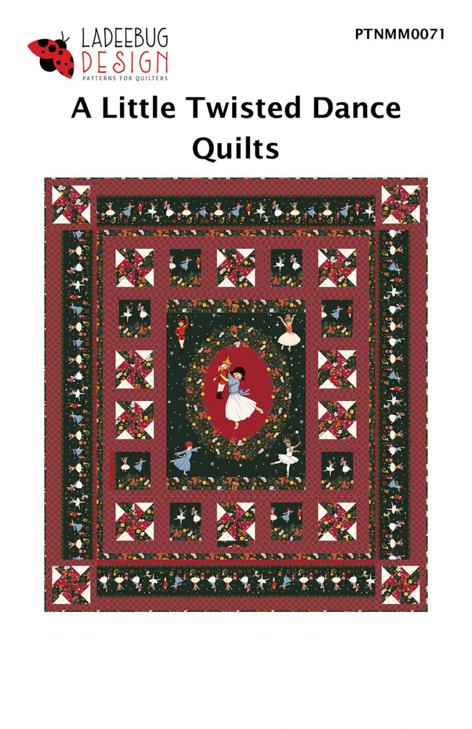 Nutcracker Christmas | A Little Twisted Dance Quilt Pattern by Ladeebug Designs | 60" x 68"