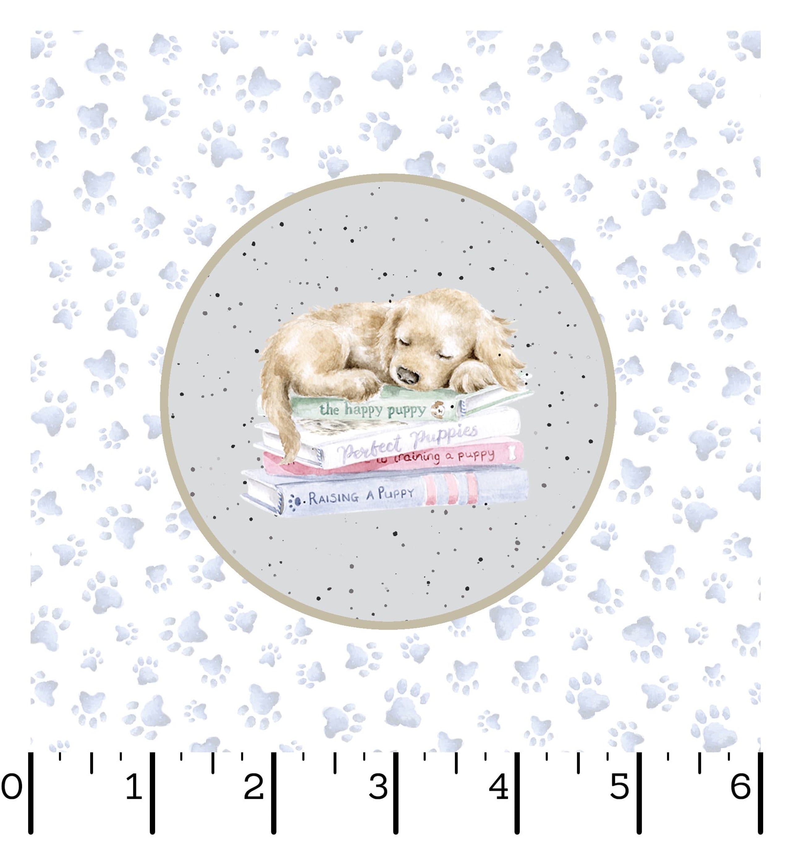 Whiskers & Paws | 3.75" Running Circles - Dogs - Multi by Hannah Dale for Maywood Studio | MAS10413-Z