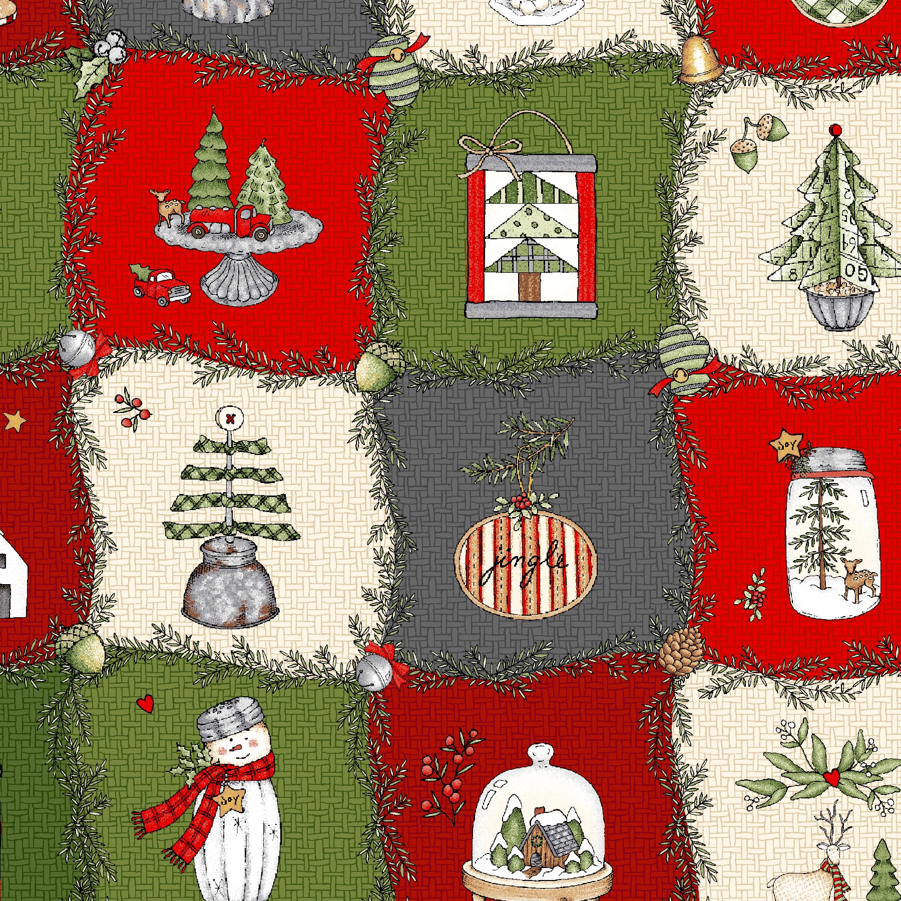 Homemade Holidays | Plaid - Multi by Kris Lammers for Maywood Studio | MAS10550-Z