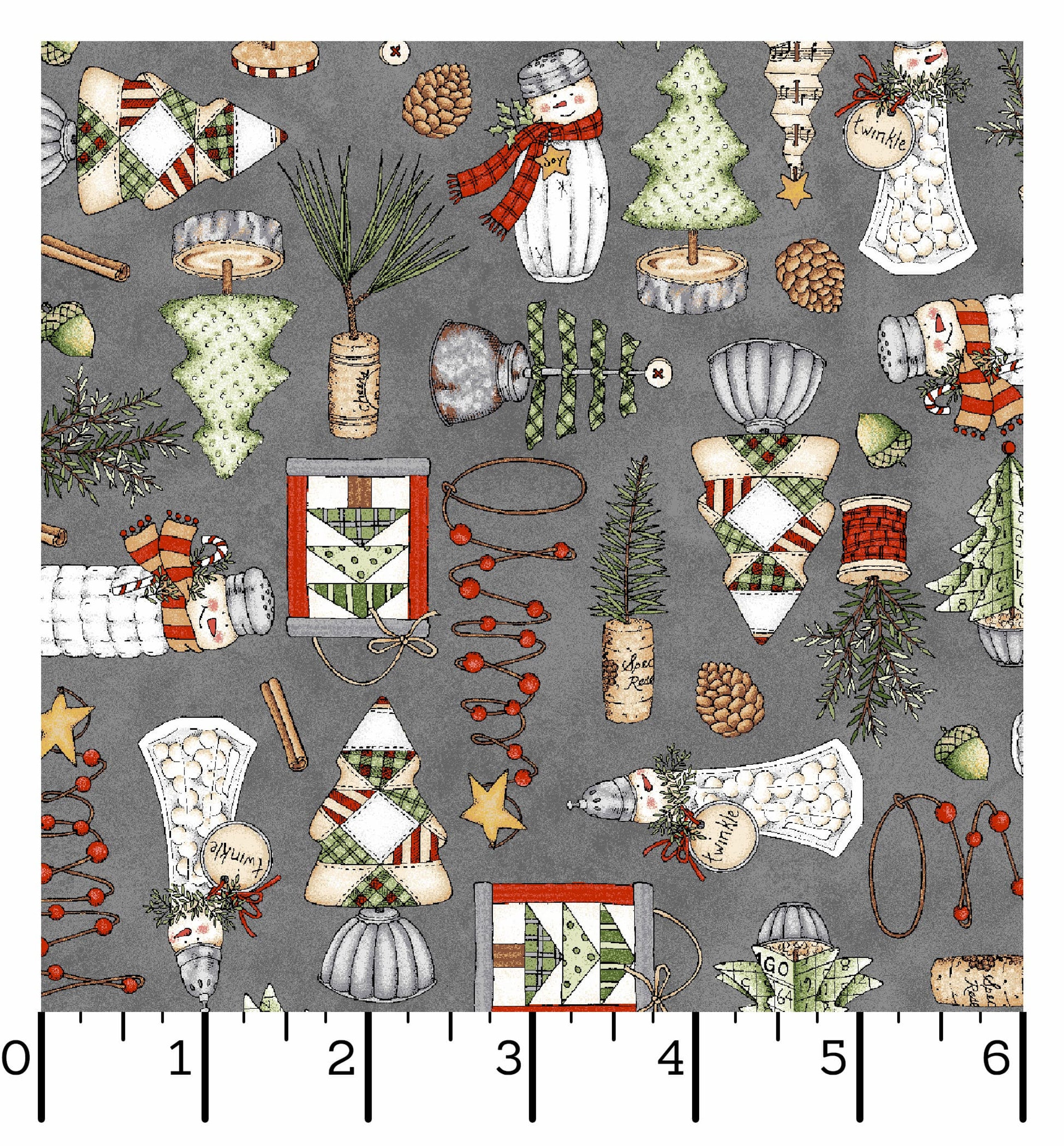 Homemade Holidays | Homemade Decorations - Grey by Kris Lammers for Maywood Studio | MAS10551-K