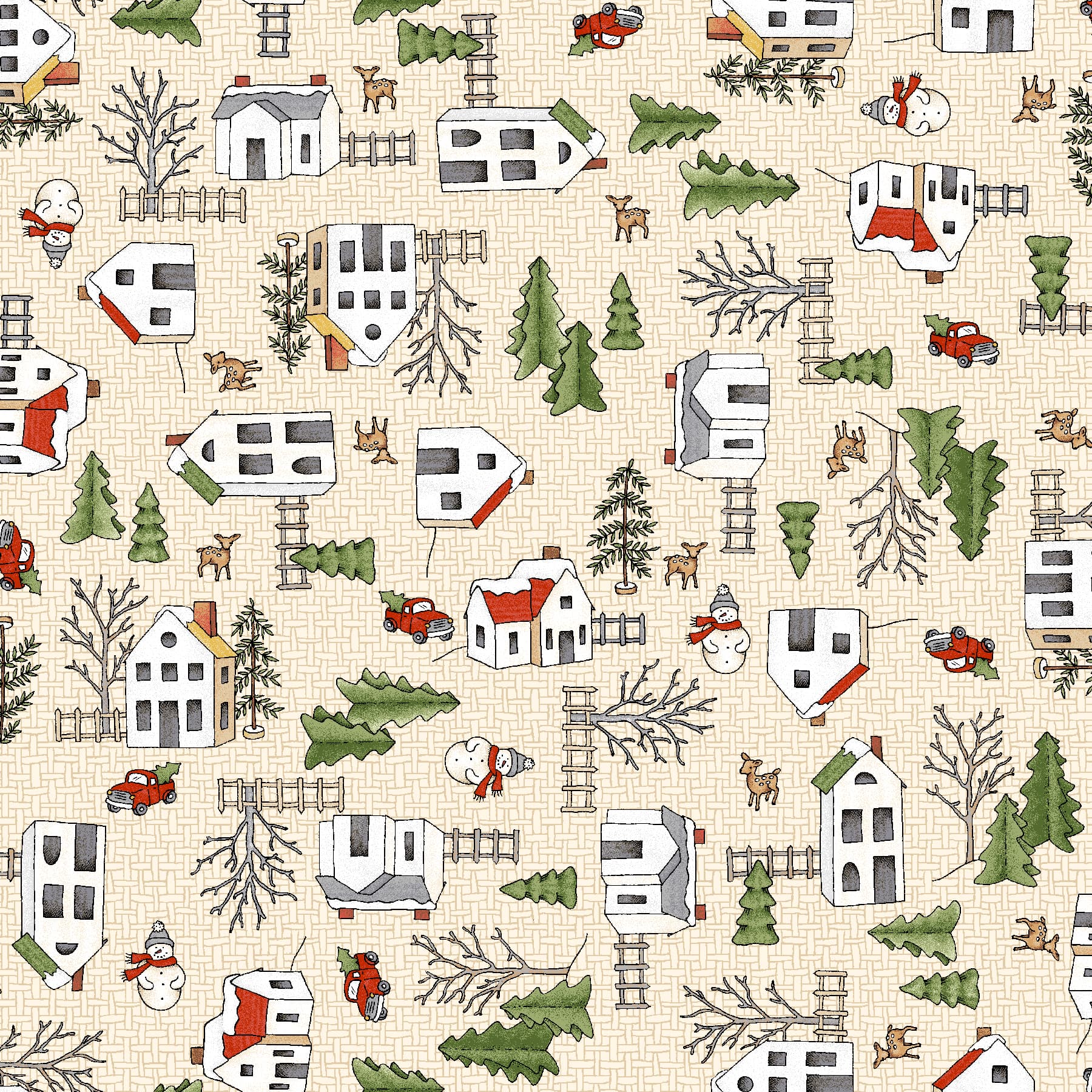 Homemade Holidays | Homemade Village - Cream by Kris Lammers for Maywood Studio | MAS10553-E