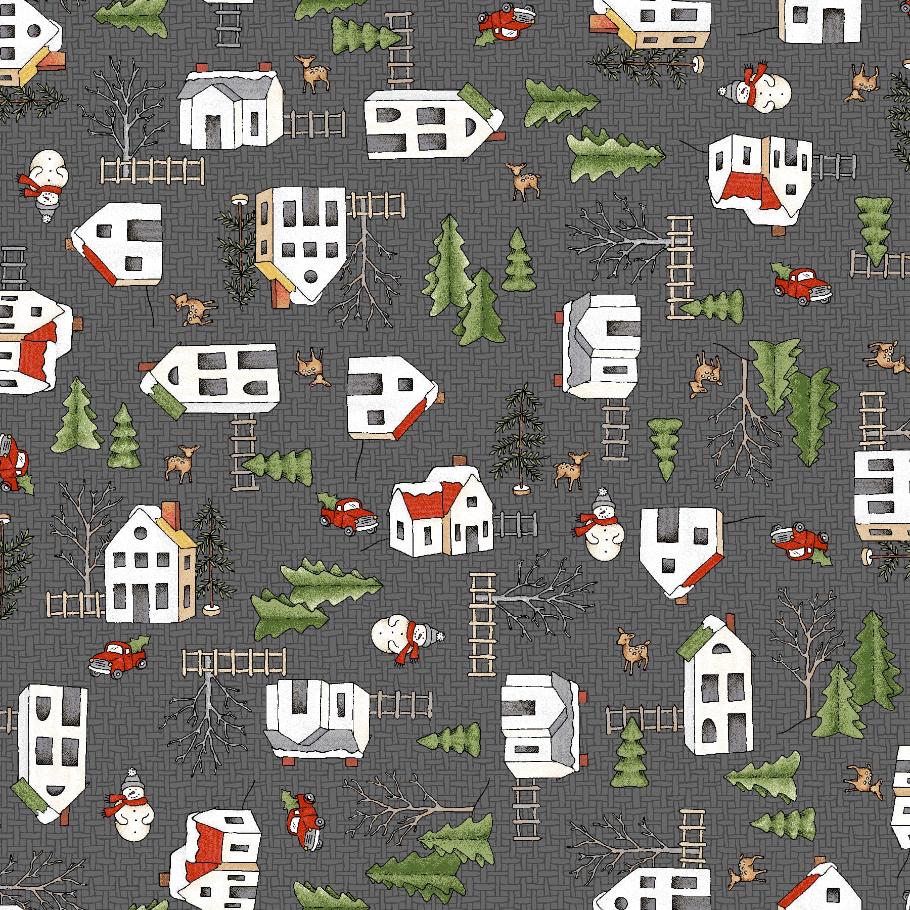 Homemade Holidays | Homemade Village - Grey by Kris Lammers for Maywood Studio | MAS10553-K