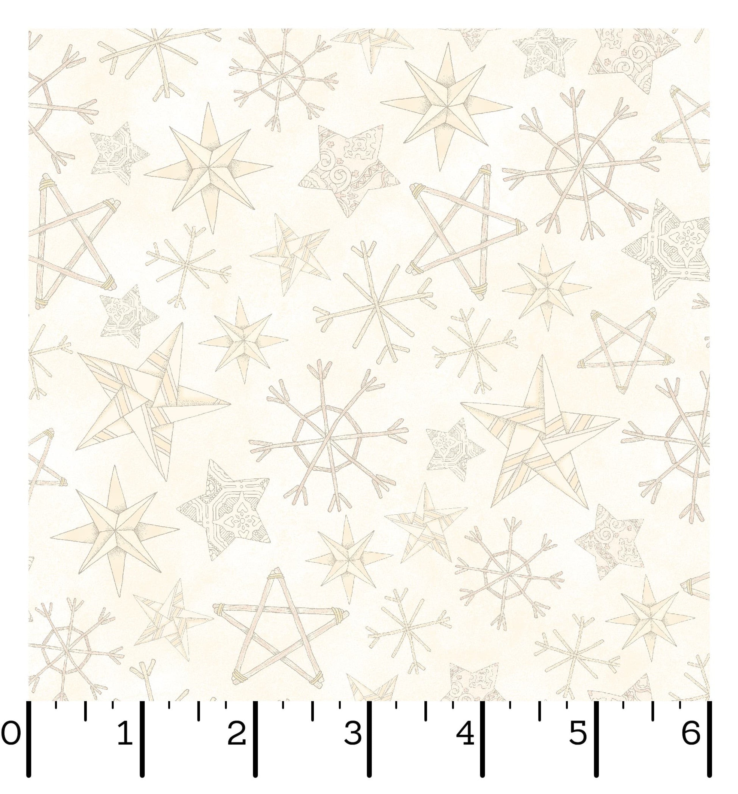 Homemade Holidays | Straw Stars - Cream by Kris Lammers for Maywood Studio | MAS10556-E