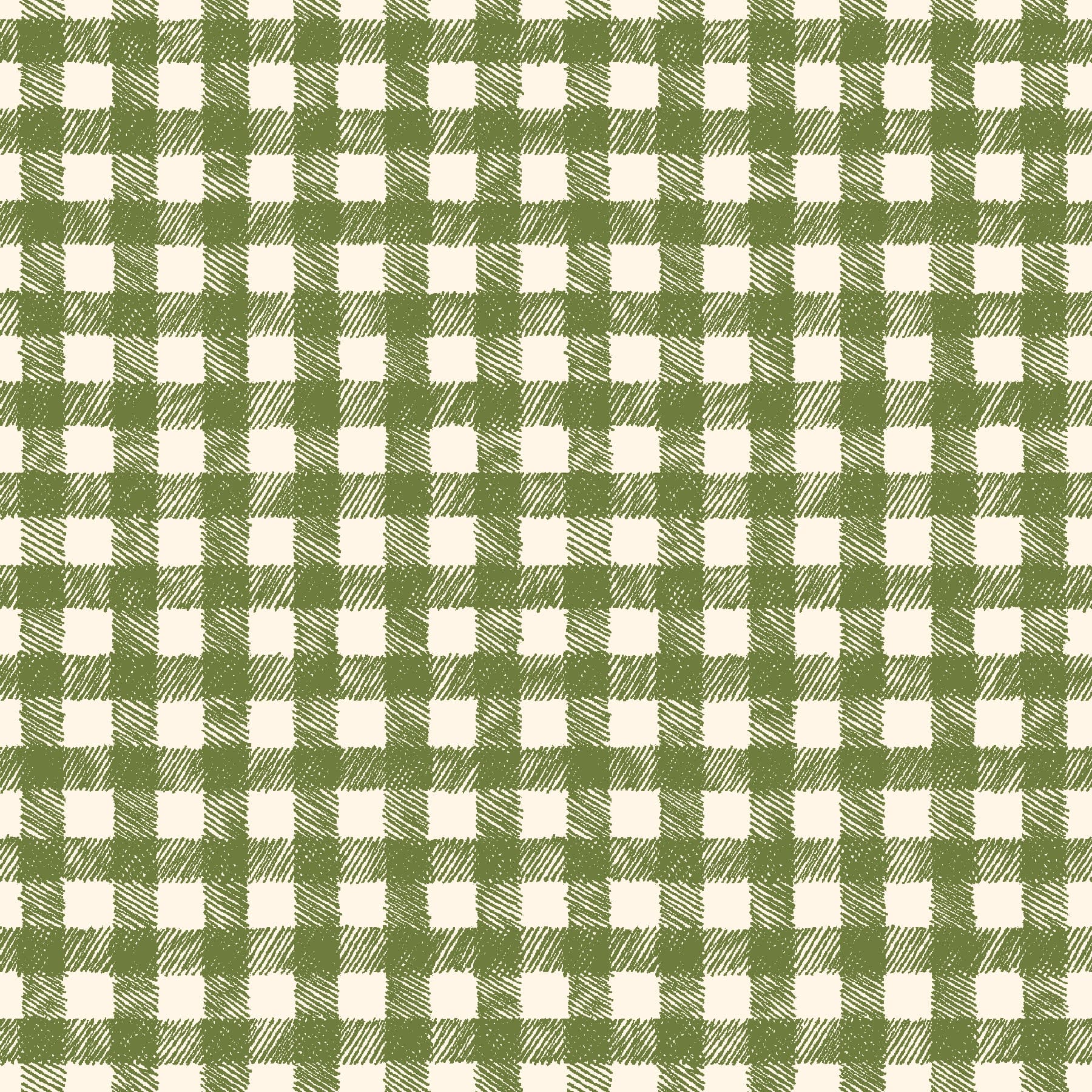 Homemade Holidays | Woven Check - Green by Kris Lammers for Maywood Studio | MAS10557-G