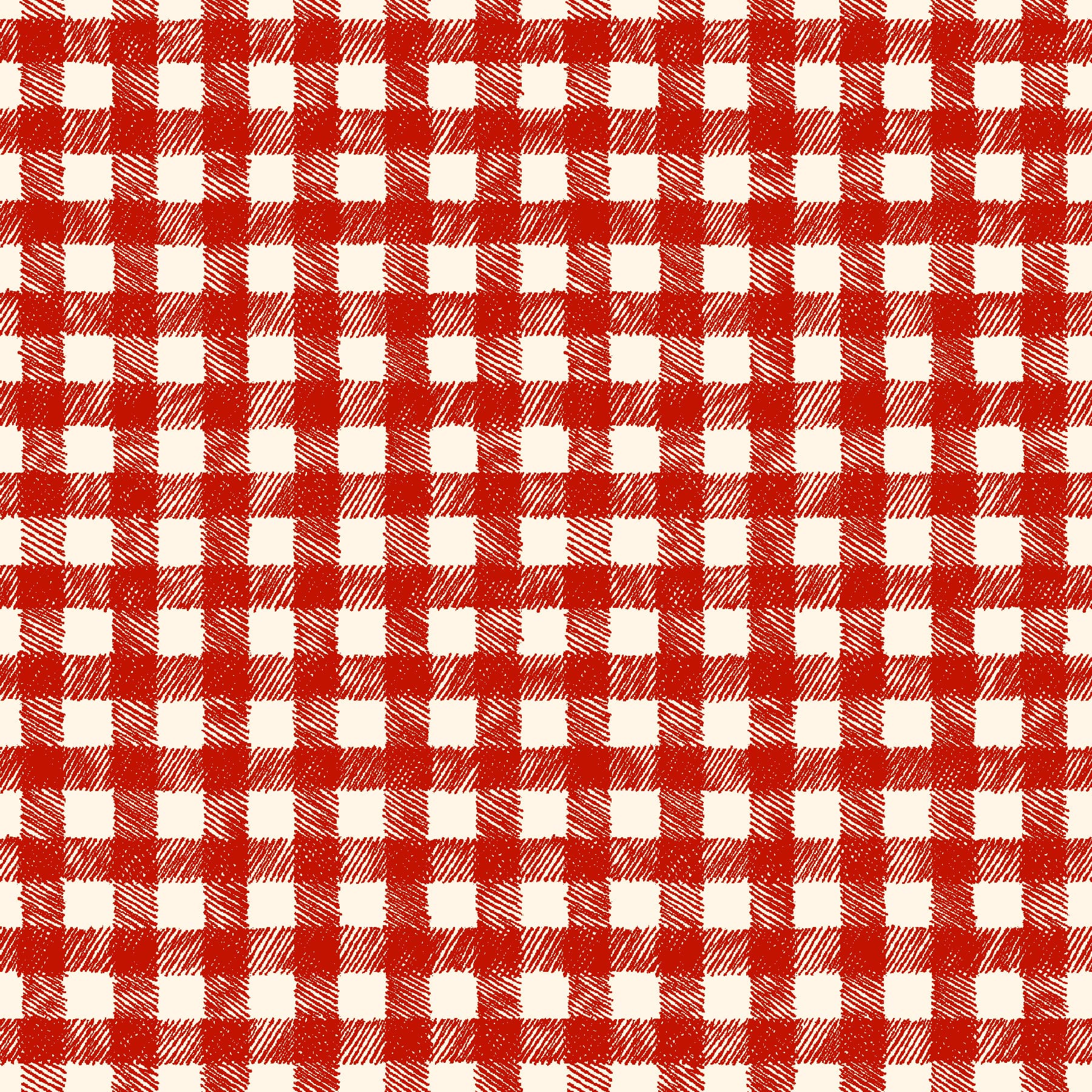 Homemade Holidays | Woven Check - Red by Kris Lammers for Maywood Studio | MAS10557-R