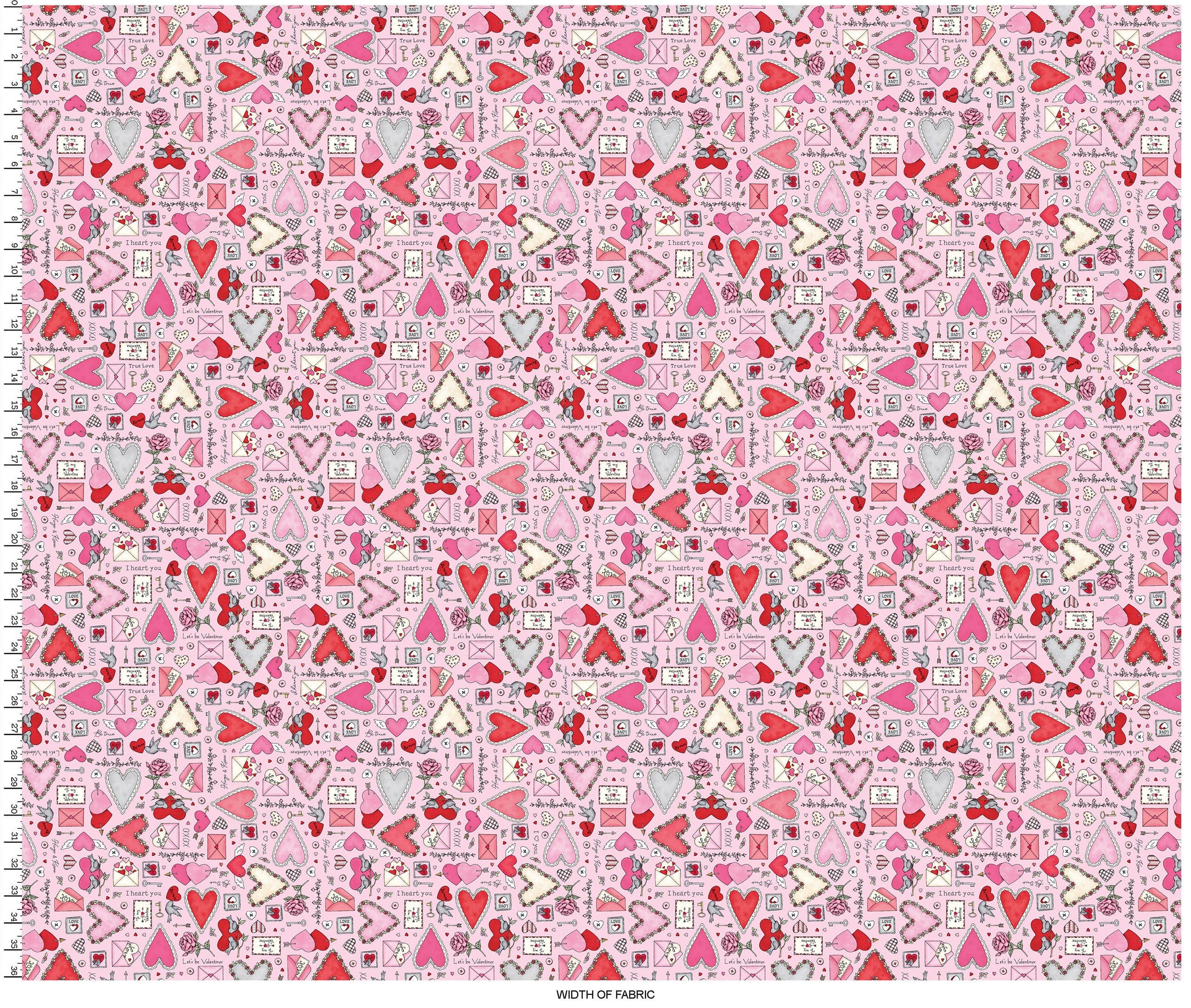 I Heart You | Focal - Pink by Kris Lammers for Maywood Studio | MAS10760-P