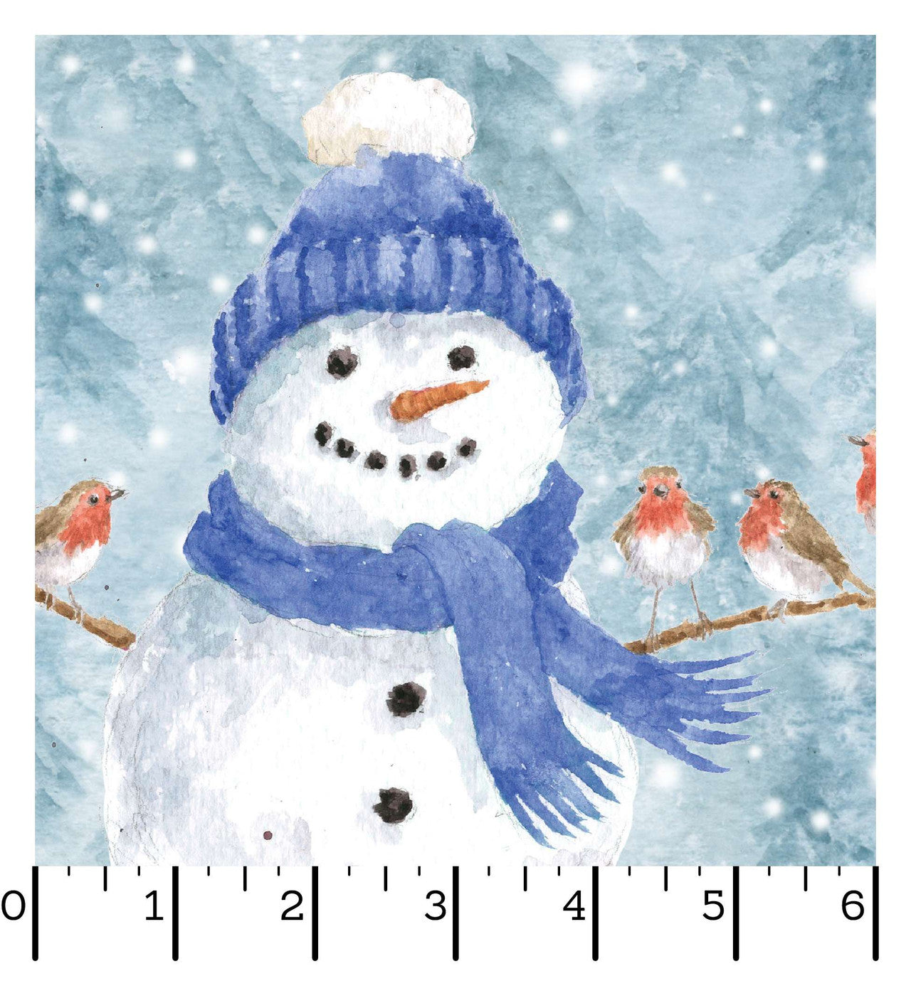 One Snowy Day | 24" Snowy Panel by Hannah Dale for Maywood Studio | D10370M-BZ