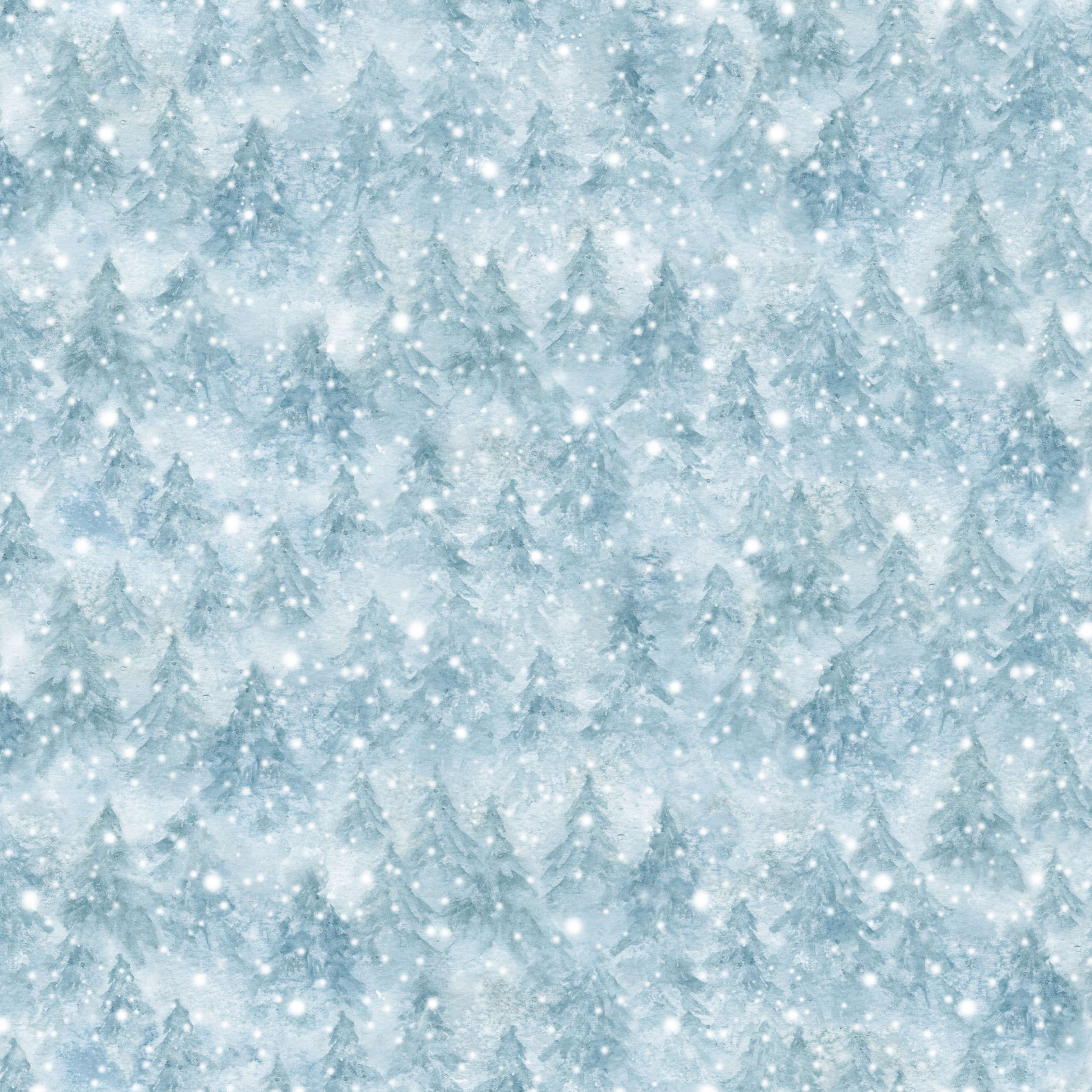 One Snowy Day | Blue Snowscape by Hannah Dale for Maywood Studio | MASD10377-B