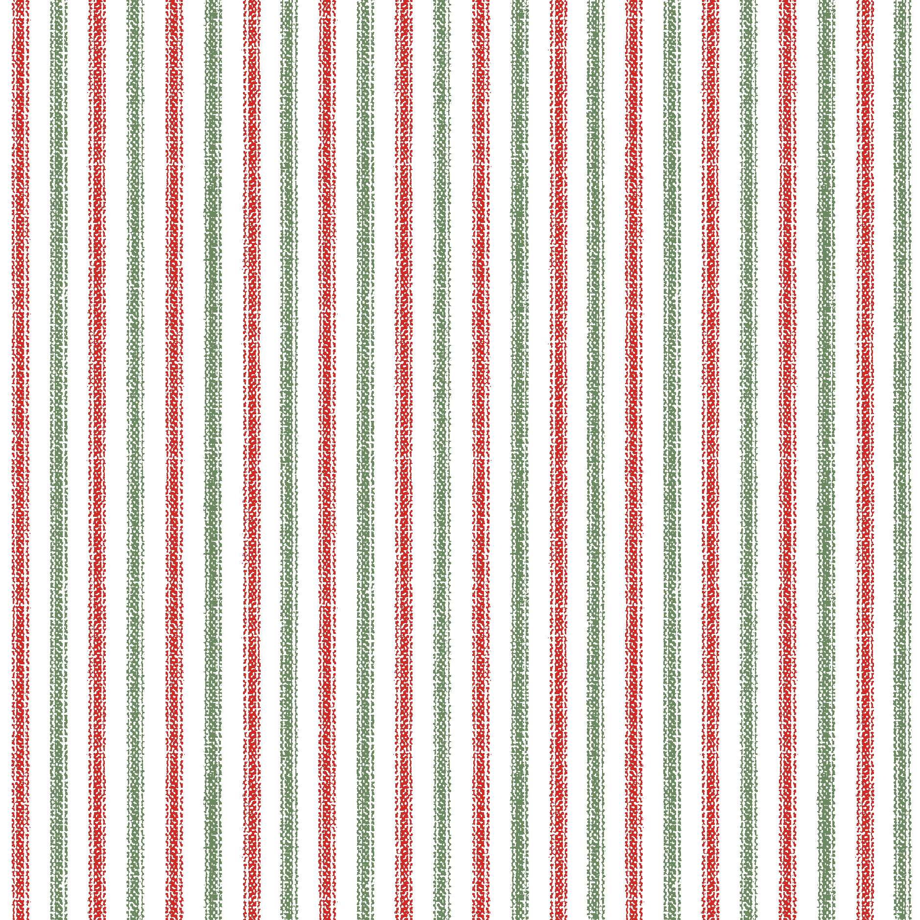 One Snowy Day | Red/Green Stripe by Hannah Dale for Maywood Studio | MASD10380-RG