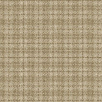 Woolies Flannel | Plaid - Tan by Bonnie Sullivan for Maywood Studio | MASF18502-T