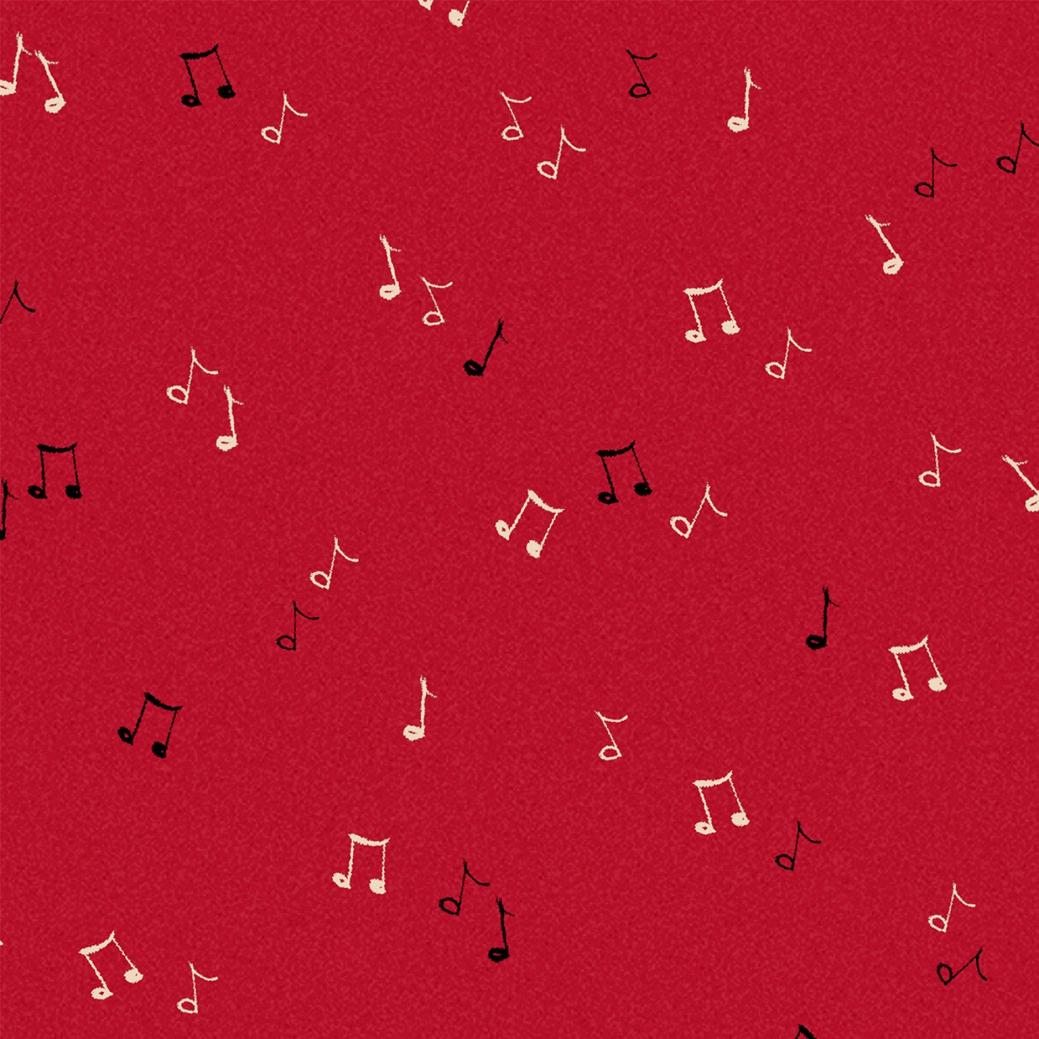 Merry Melody | Allover Music Notes Red by Lesa Marino for P&B Textiles | MMEL5437-R