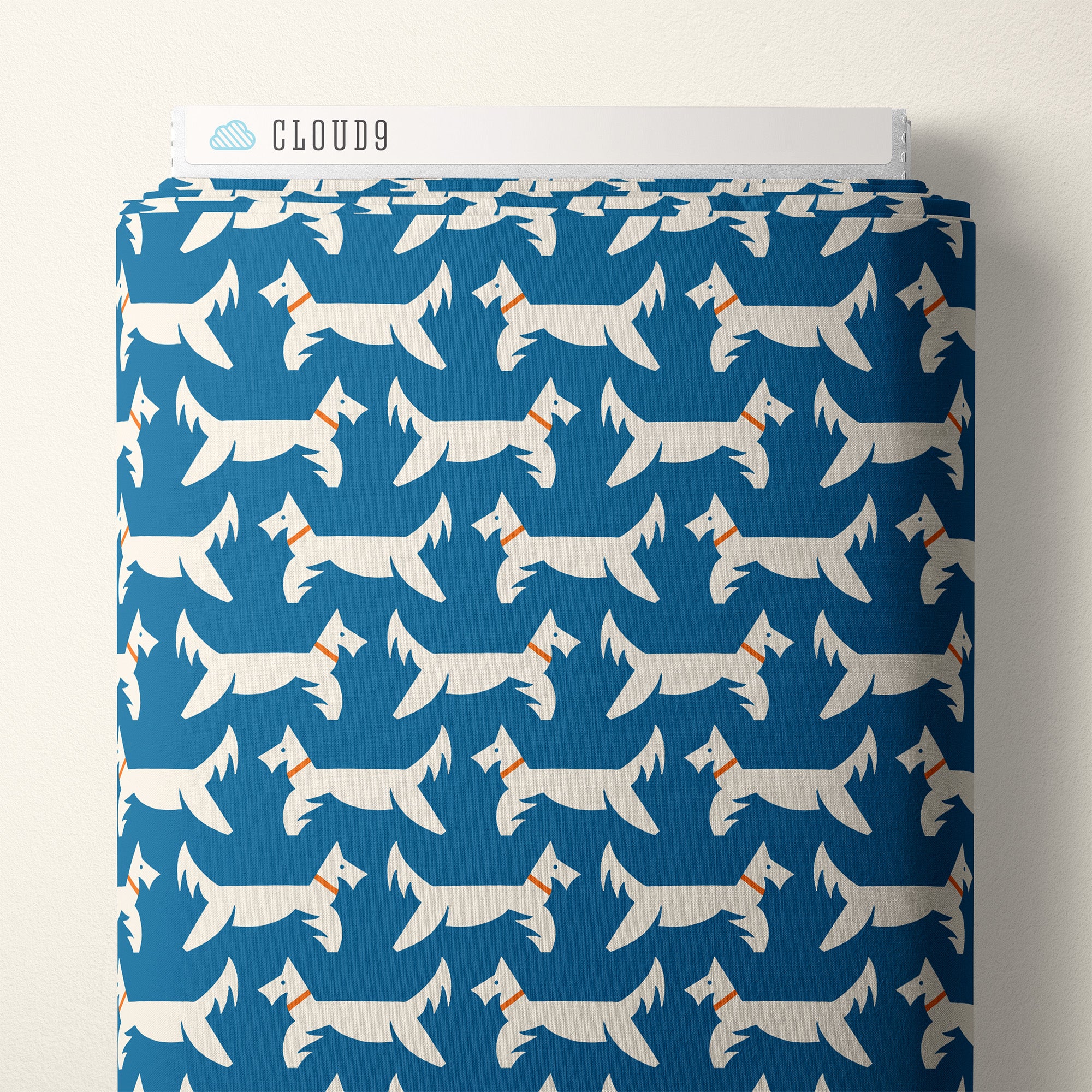 Orchard Deco | A Dog's Life Navy by Ariana Martin for Cloud9 | 227933 | 100% Organic Cotton