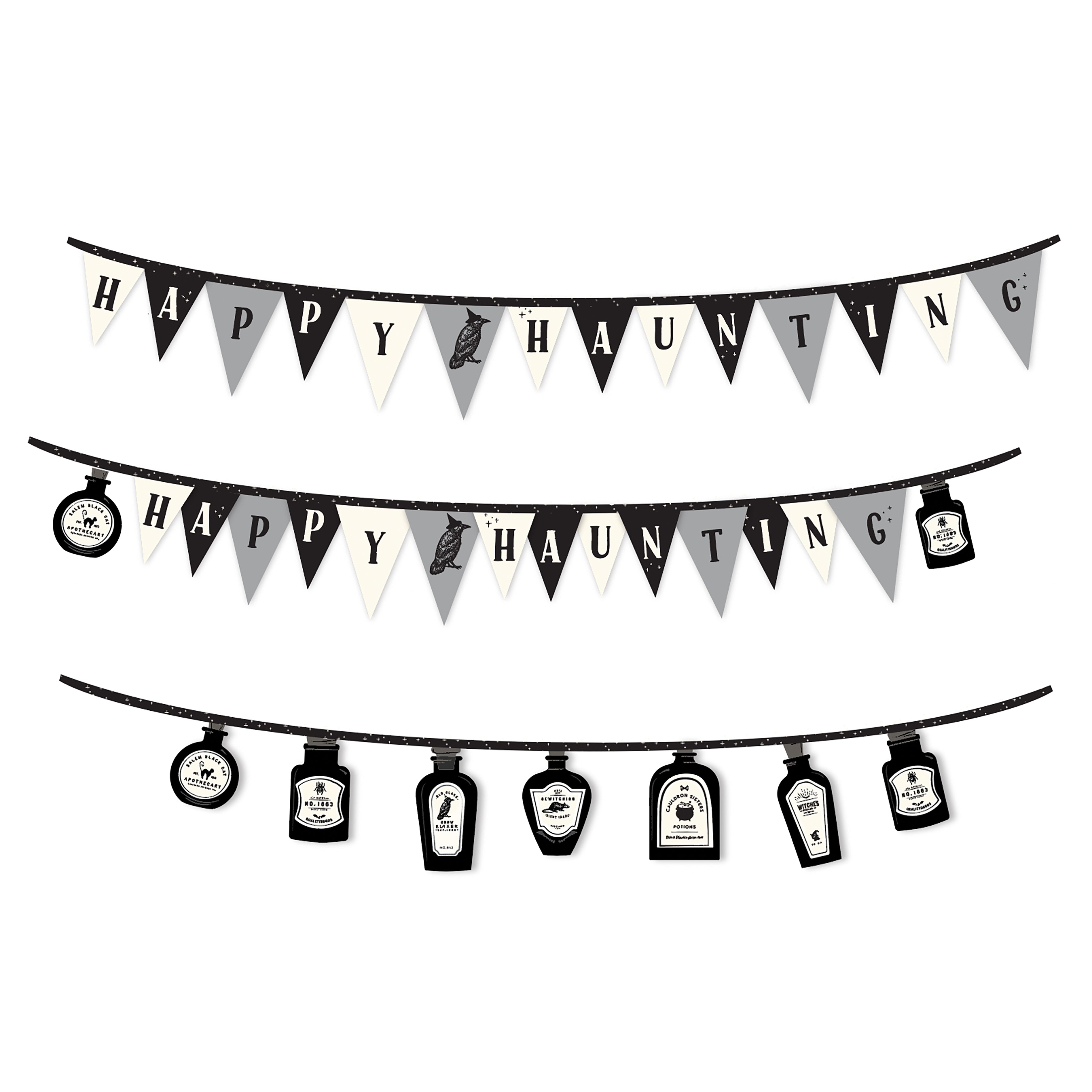 Sophisticated Halloween | Bunting Panel by My Mind's Eye for Riley Blake | P14627-PANEL