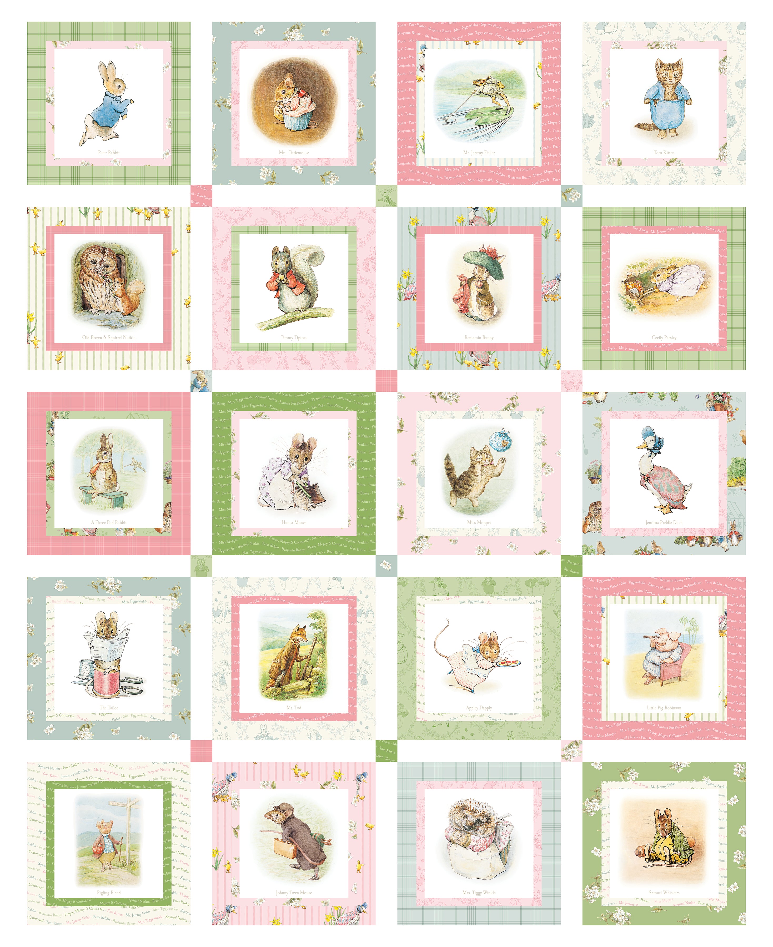 Peter Rabbit & Friends | 36" Panel by Beatrix Potter for Riley Blake | PD15868-PANEL