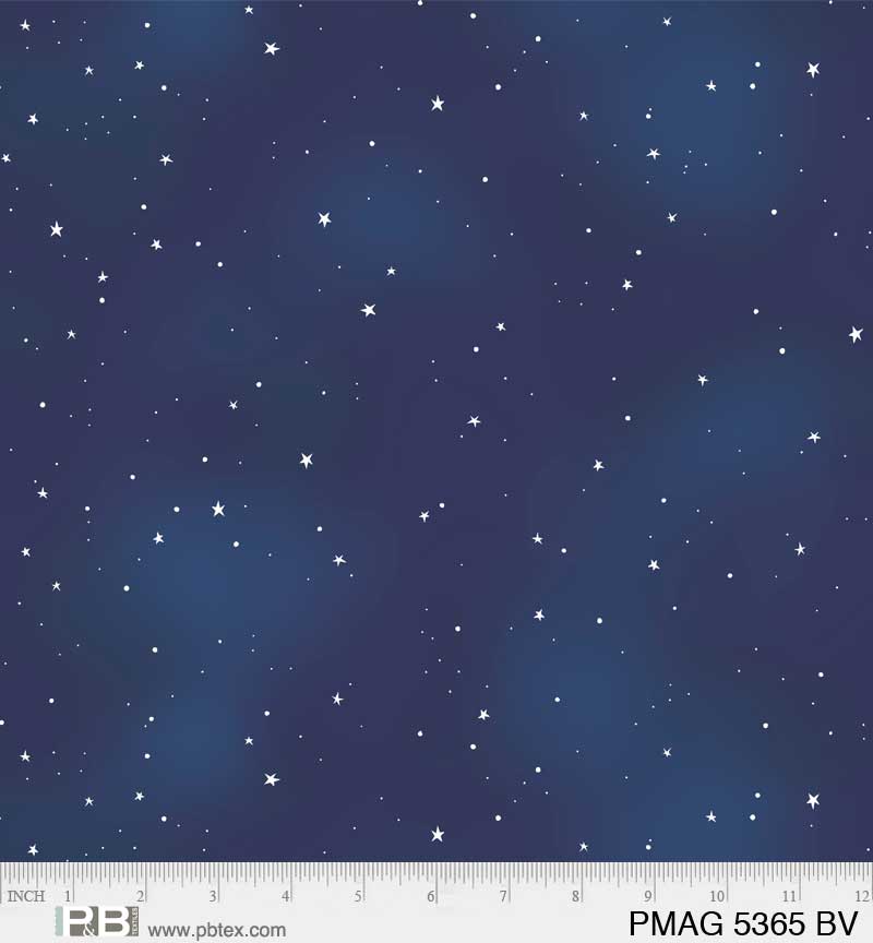 Practical Magic | Starry Sky Blue by Jacqueline Wild for P&B Textiles | PMAG5365-BV