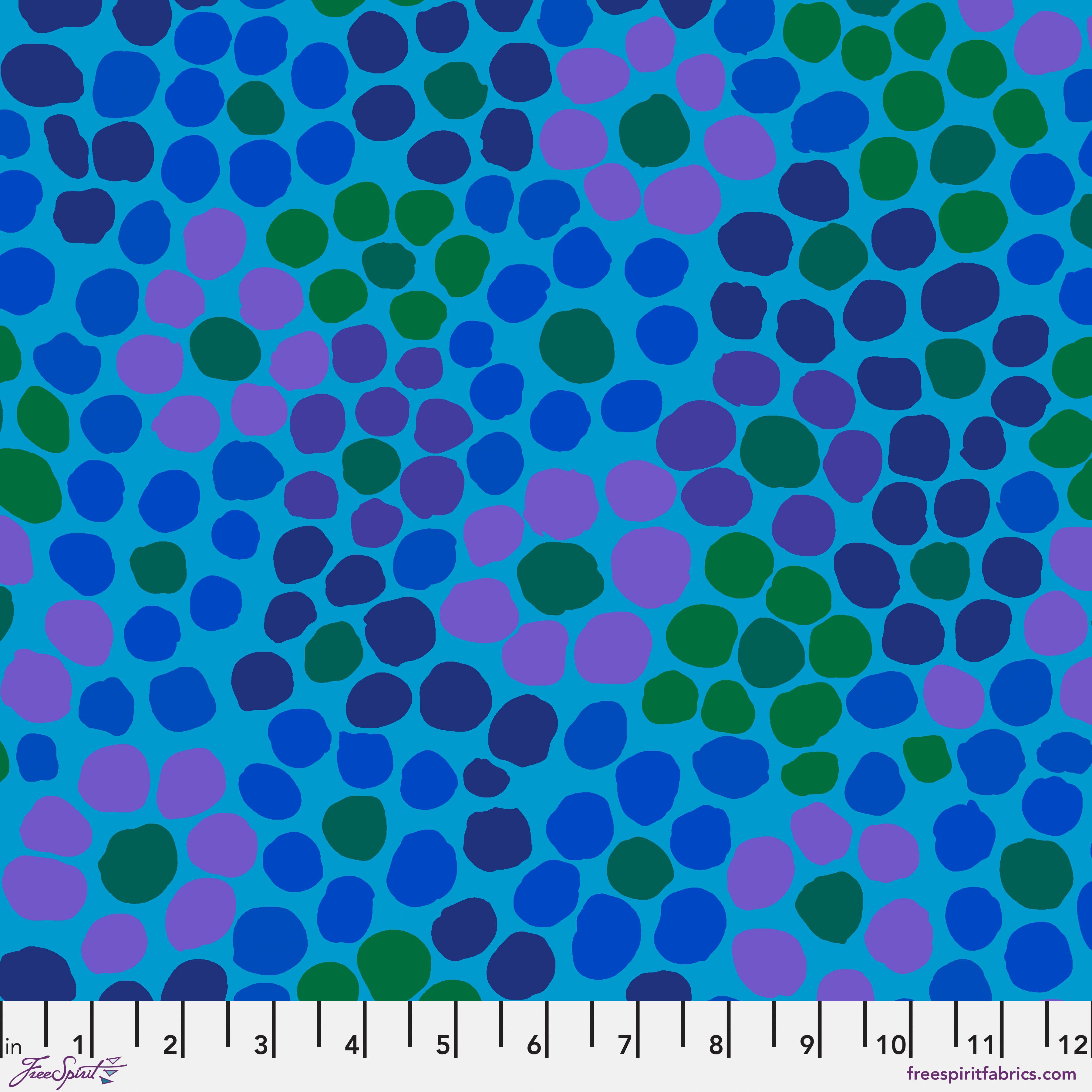 Stash | Flower Dot - Blue by Brandon Mably for Kaffe Fassett Collective | PWBM077.BLUE