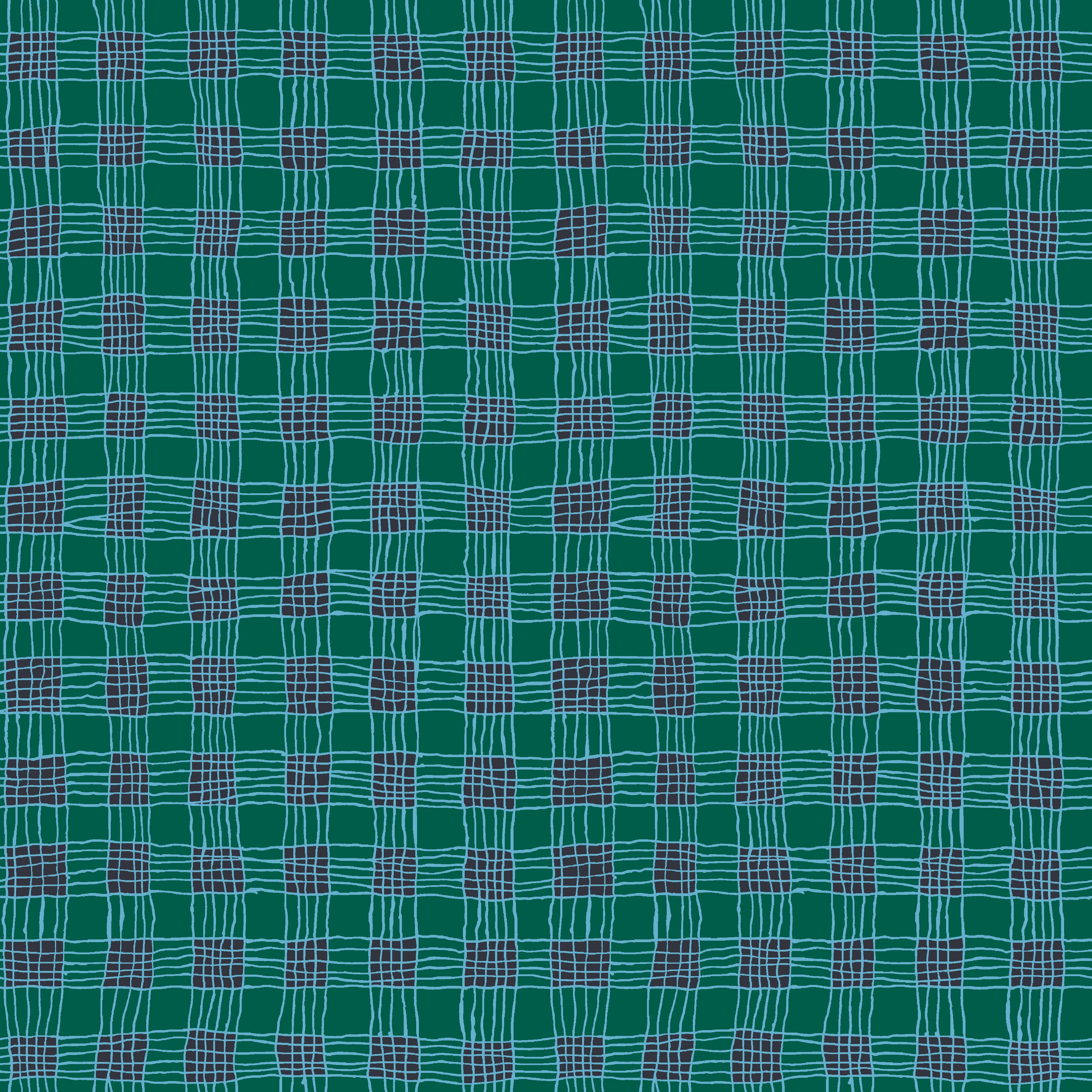 February 2025 | Gingham - Aqua by Kaffe Fassett Collective for Free Spirit | PWBM089.AQUA