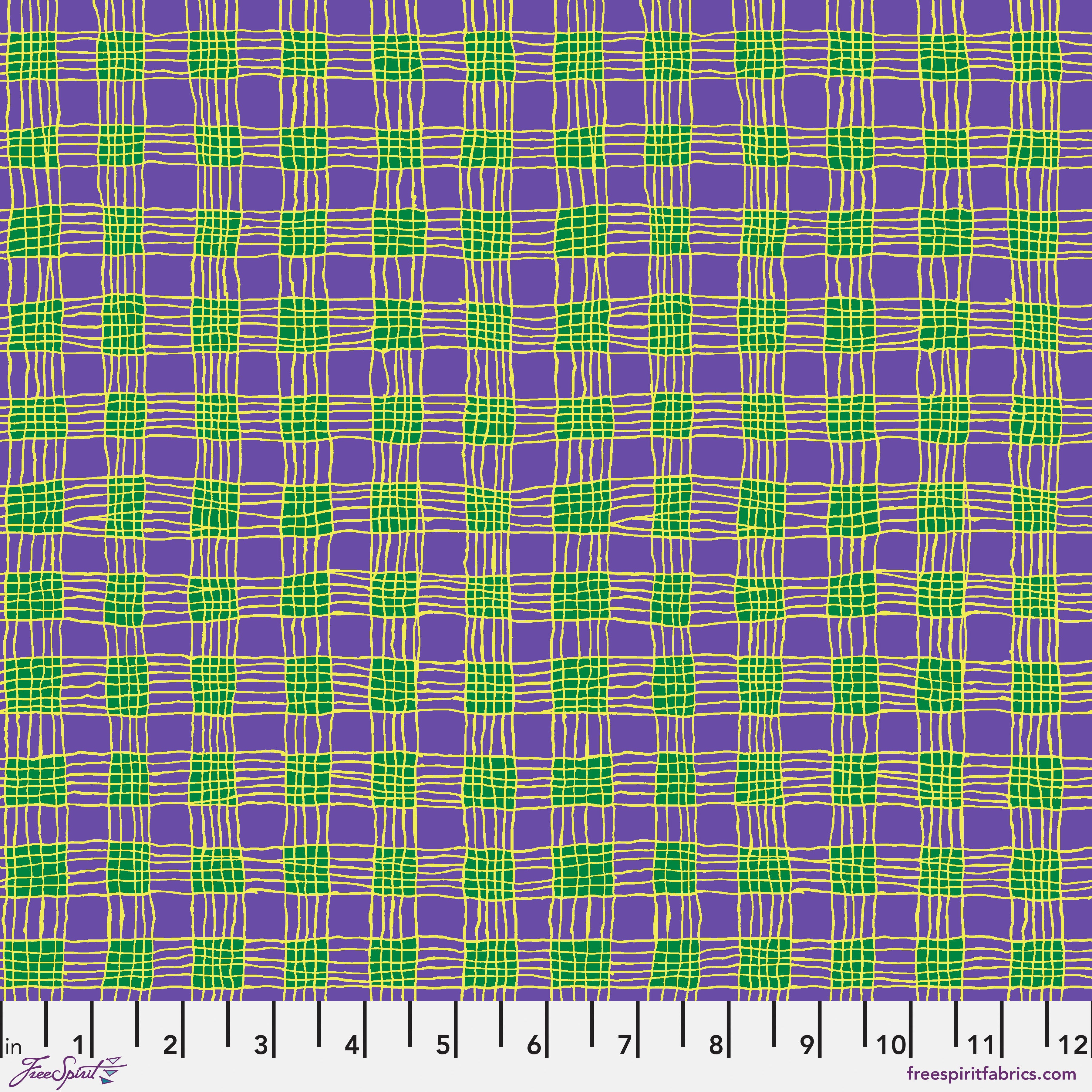 February 2025 | Gingham - Purple by Kaffe Fassett Collective for Free Spirit | PWBM089.PURPLE