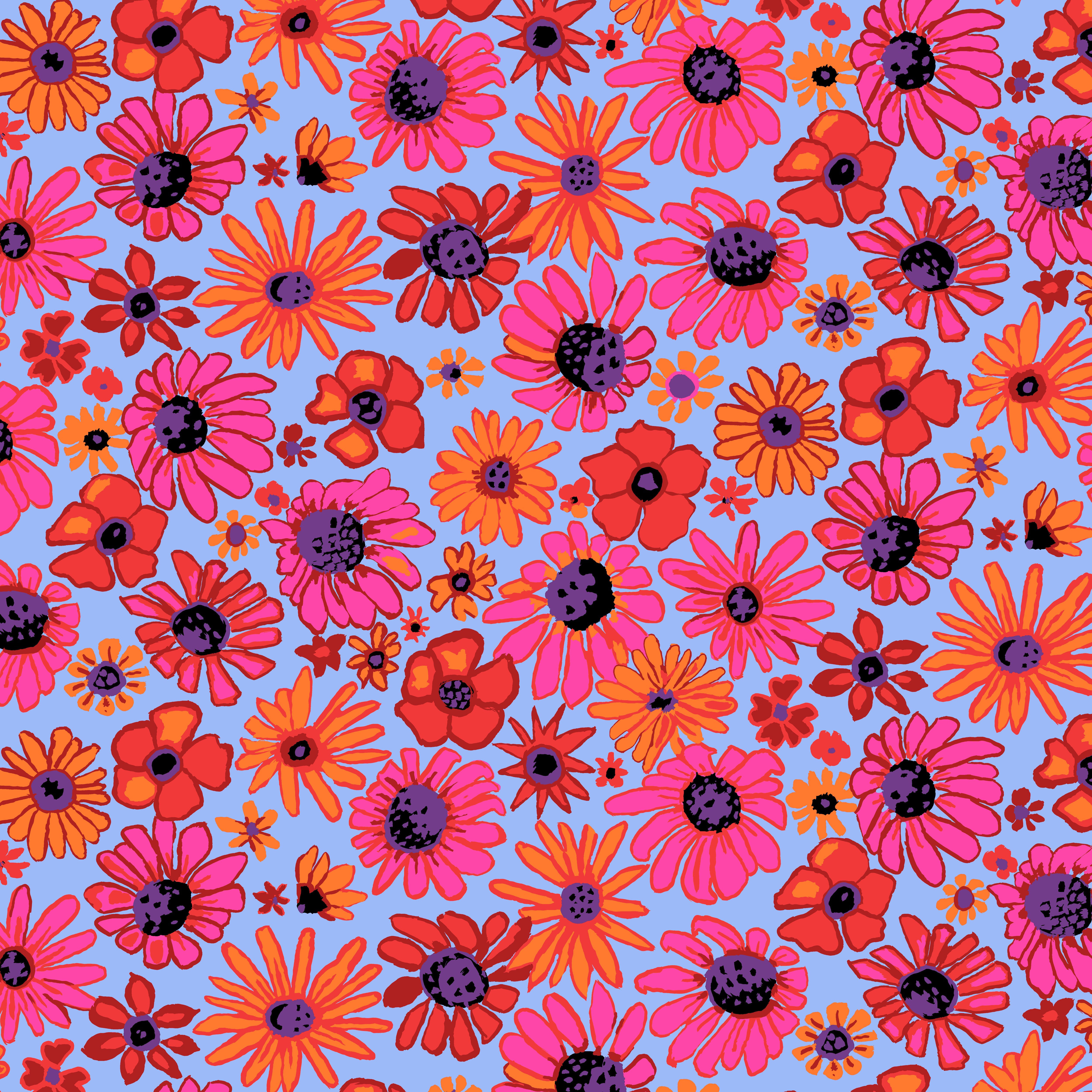 August 2024 | Bloomers - Lilac by Brandon Mably for the Kaffe Fassett Collective | PWBM093.LILAC