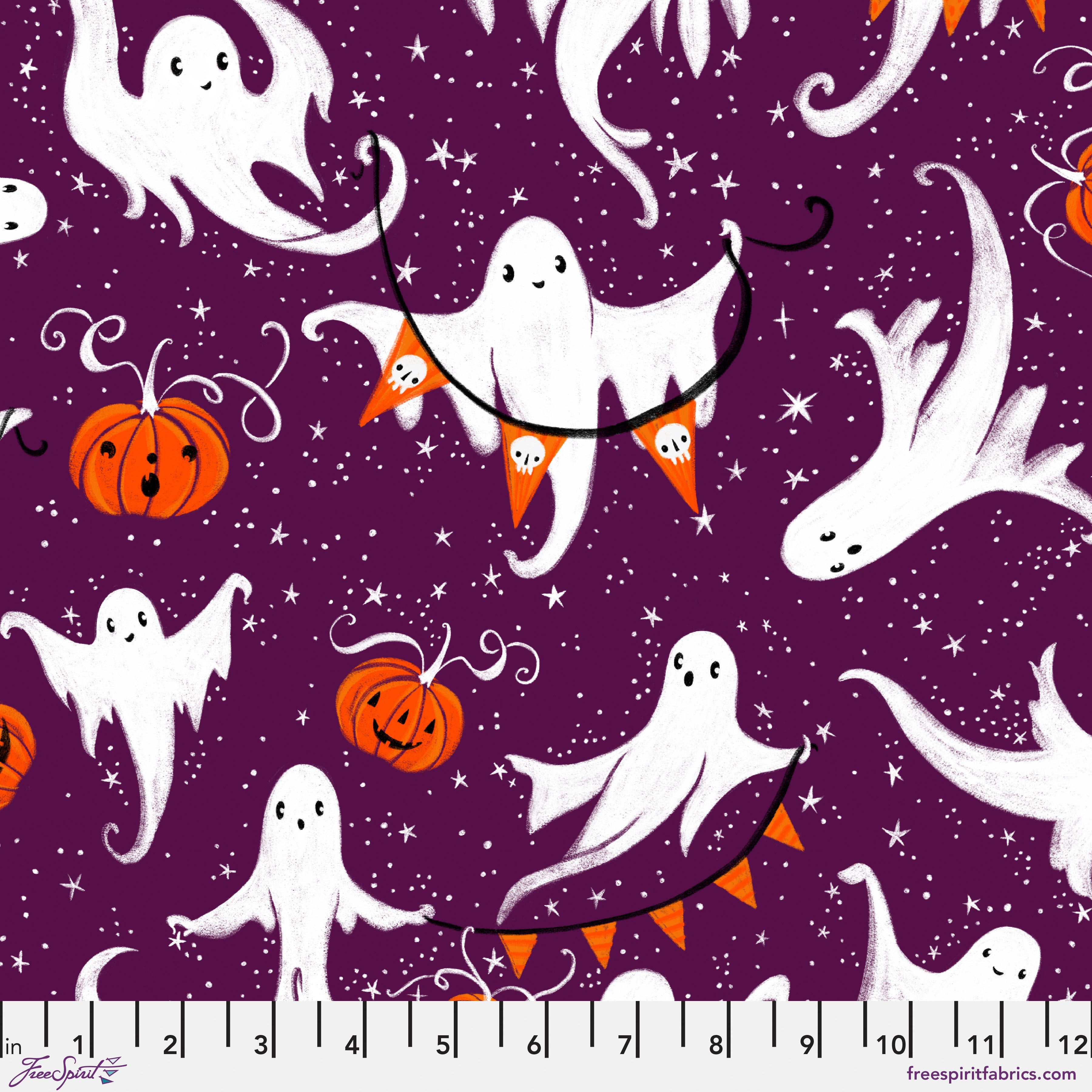 Ghostly Greetings | A Time for Ghosts - Purple by Cori Dantini for Free Spirit