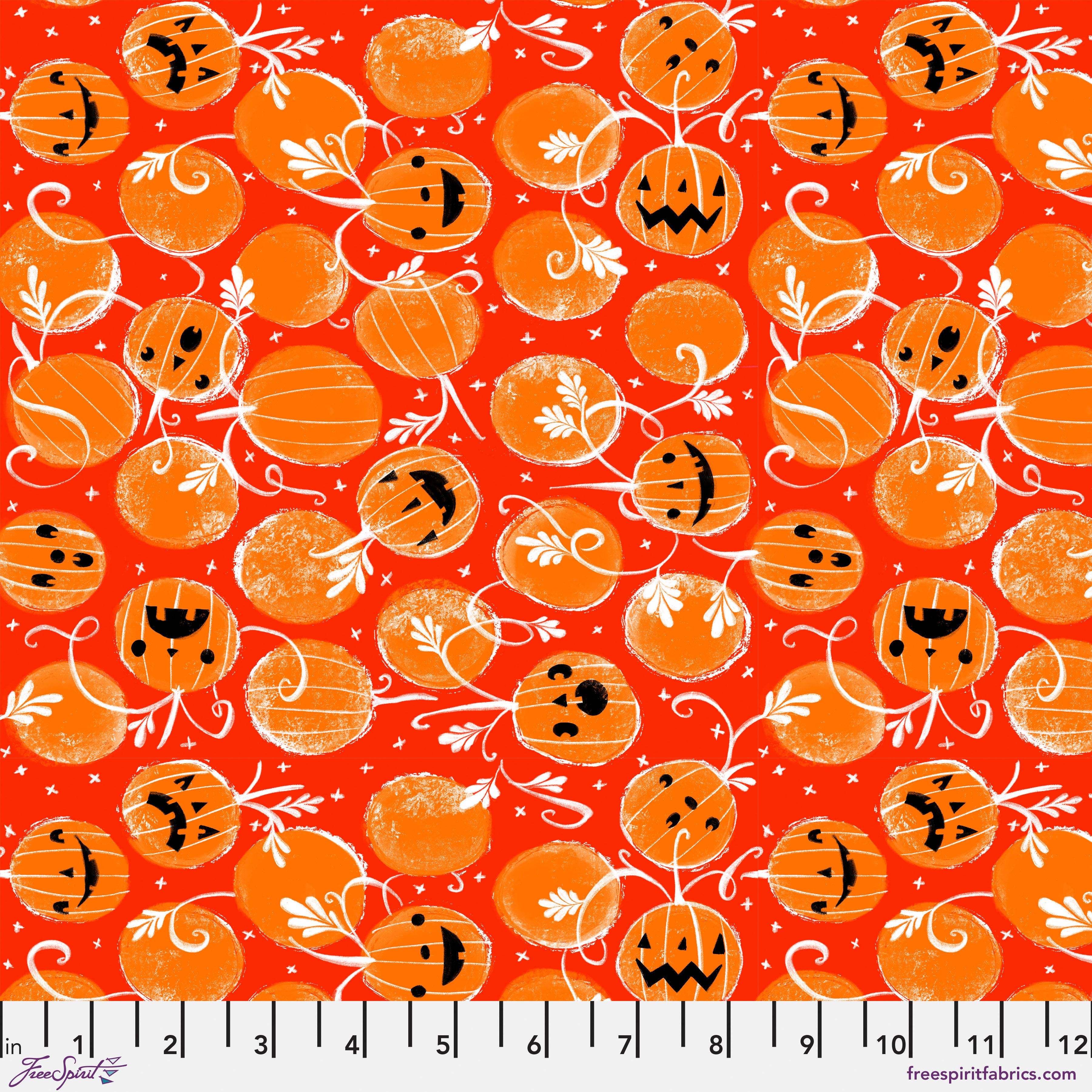 Ghostly Greetings | Happy Jacks - Pumpkin by Cori Dantini for Free Spirit