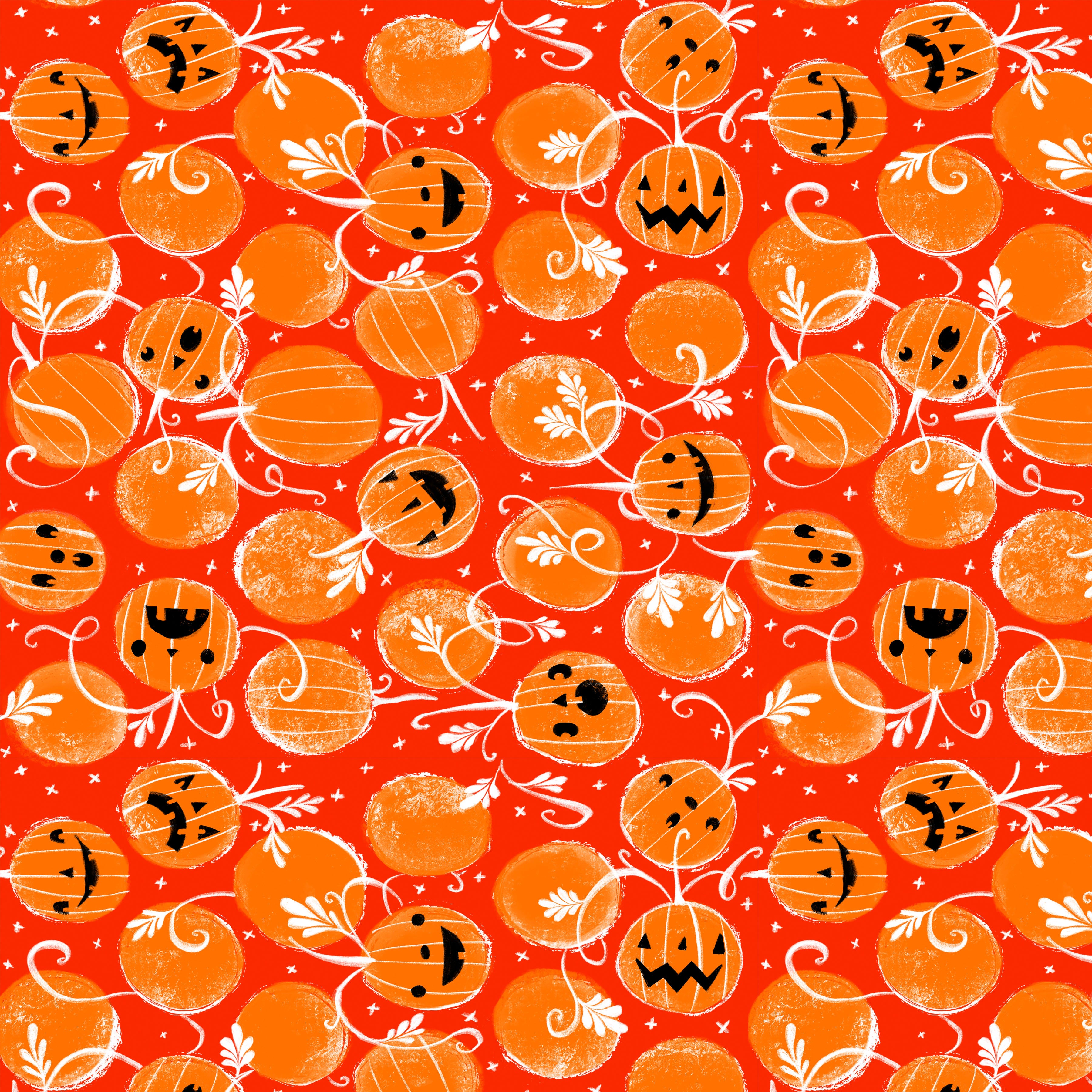 Ghostly Greetings | Happy Jacks - Pumpkin by Cori Dantini for Free Spirit